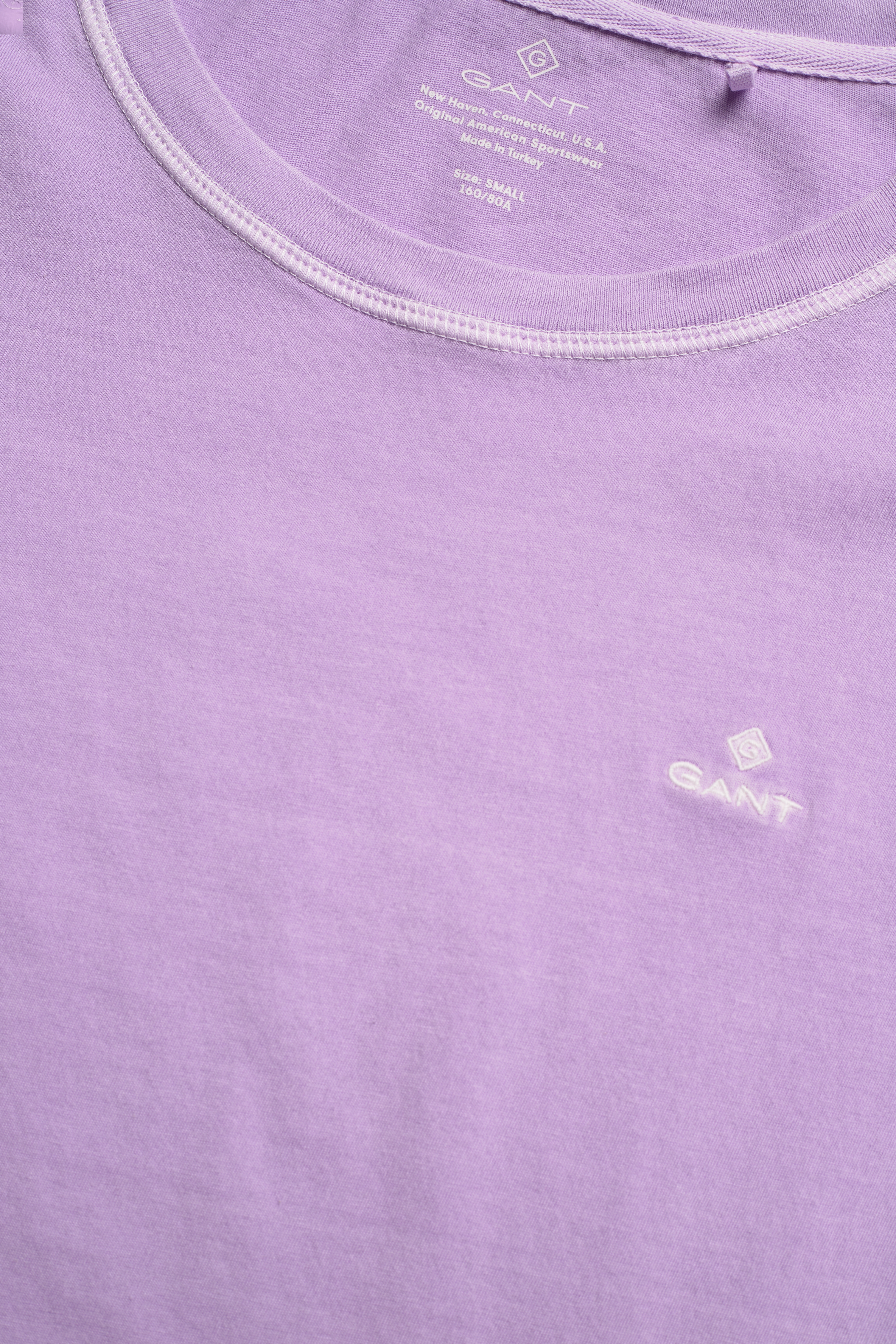 GANT - D2. SUNFADED C-NECK SS T-SHIRT - crocus purple - 2