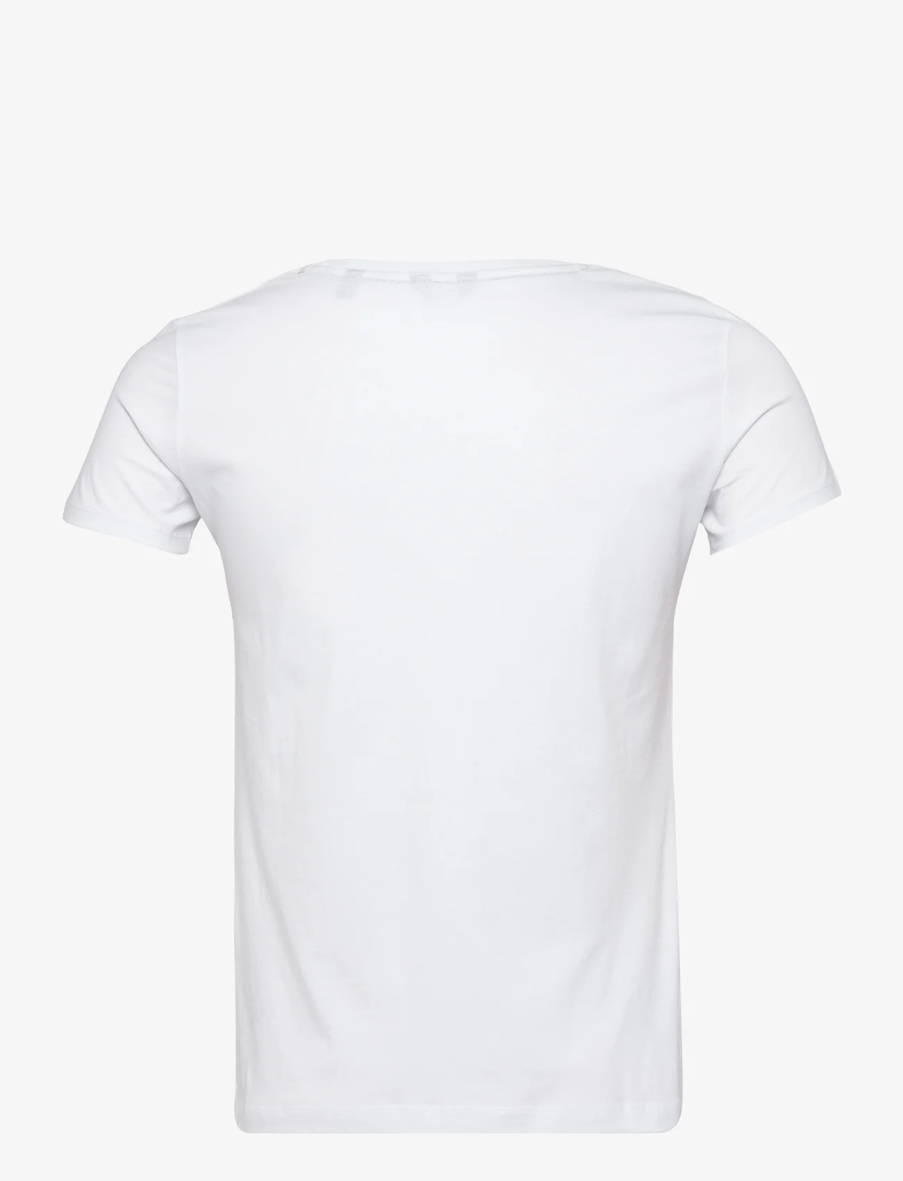 GANT - REG RETRO SHIELD SS T-SHIRT - t-shirts - white - 1