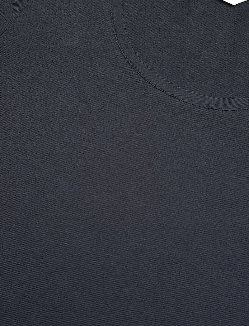 GANT - SLIM COT/ELA LS SCOOP NECK TOP - langärmlige tops - evening blue - 2