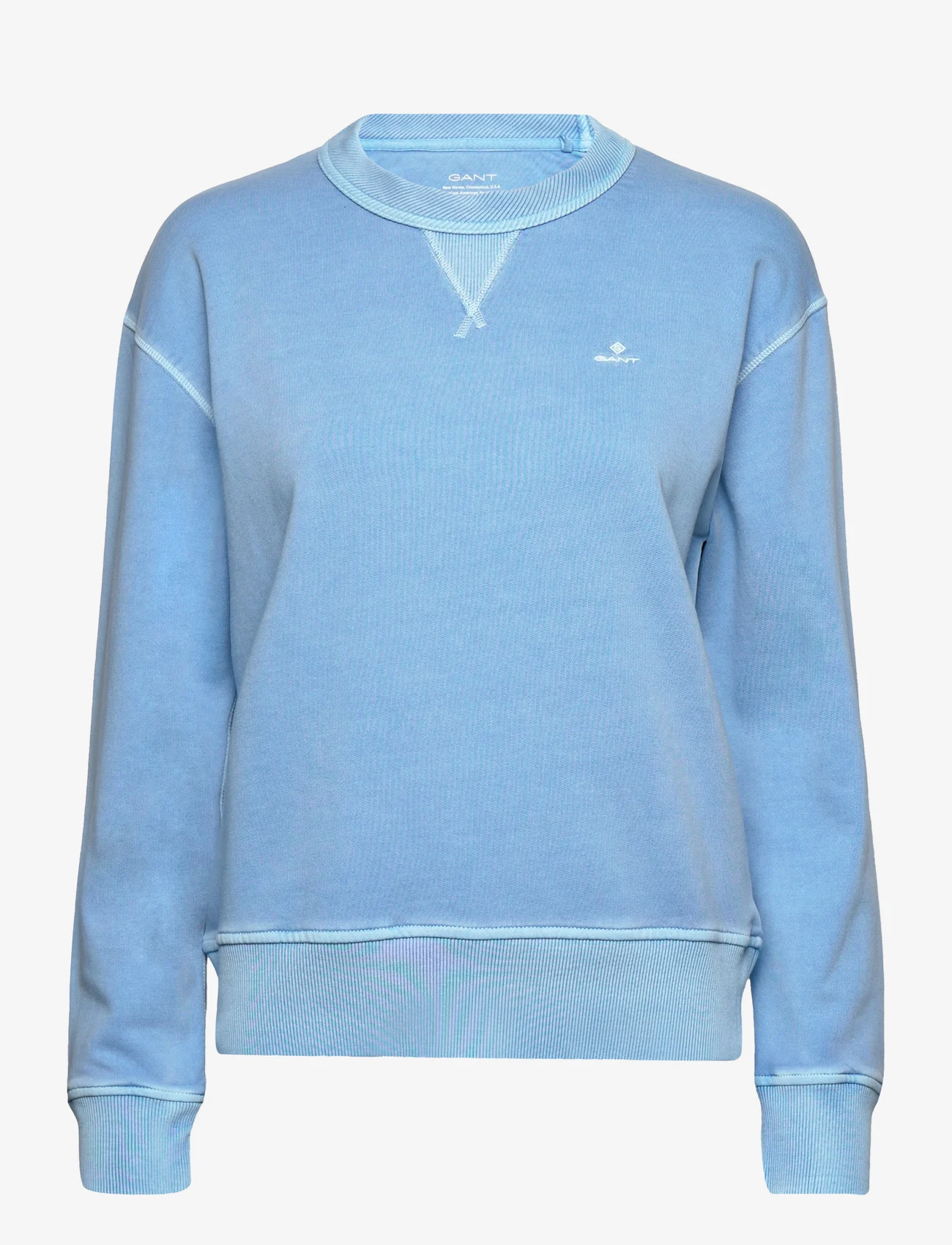 GANT - SUNFADED C-NECK SWEAT - sportiska stila džemperi un džemperi ar kapuci - gentle blue - 0