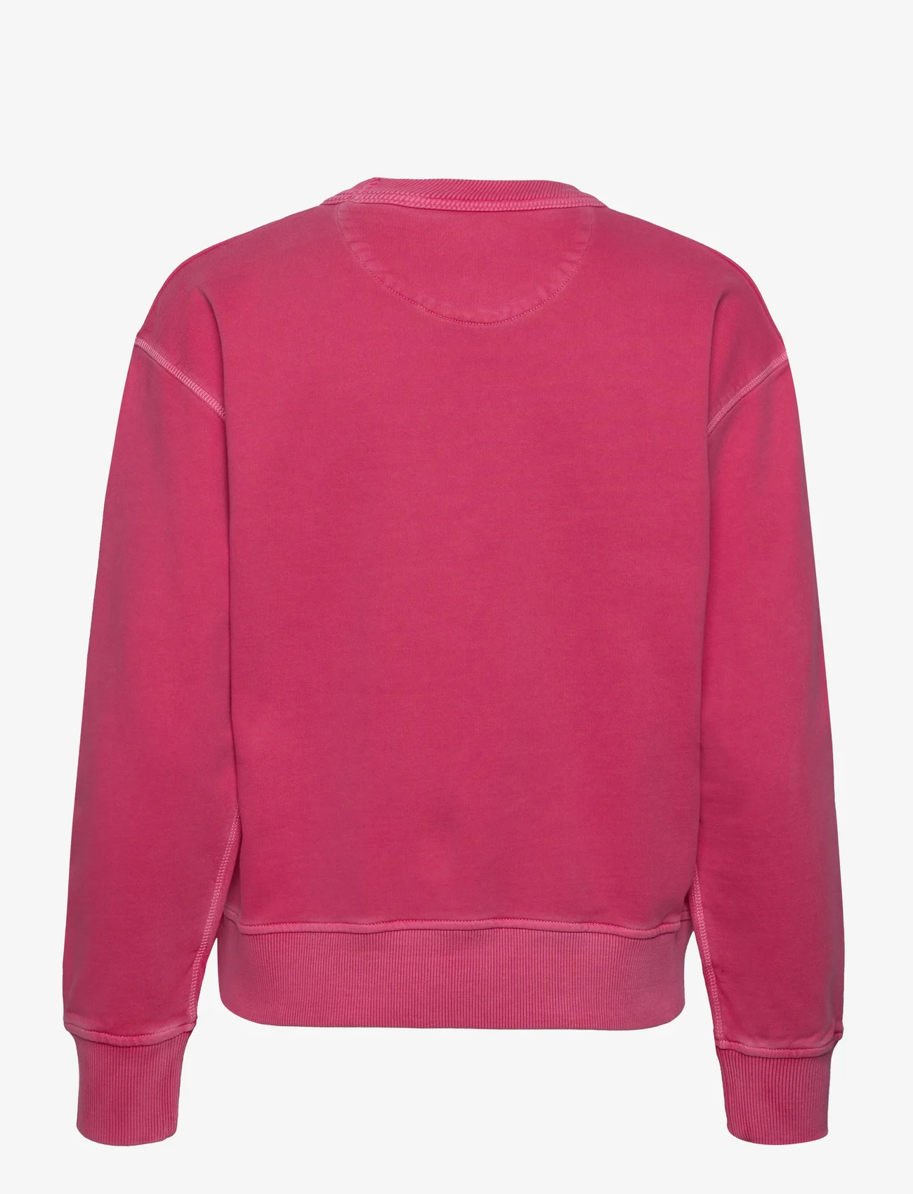 GANT - SUNFADED C-NECK SWEAT - sweatshirts & hoodies - magenta pink - 1