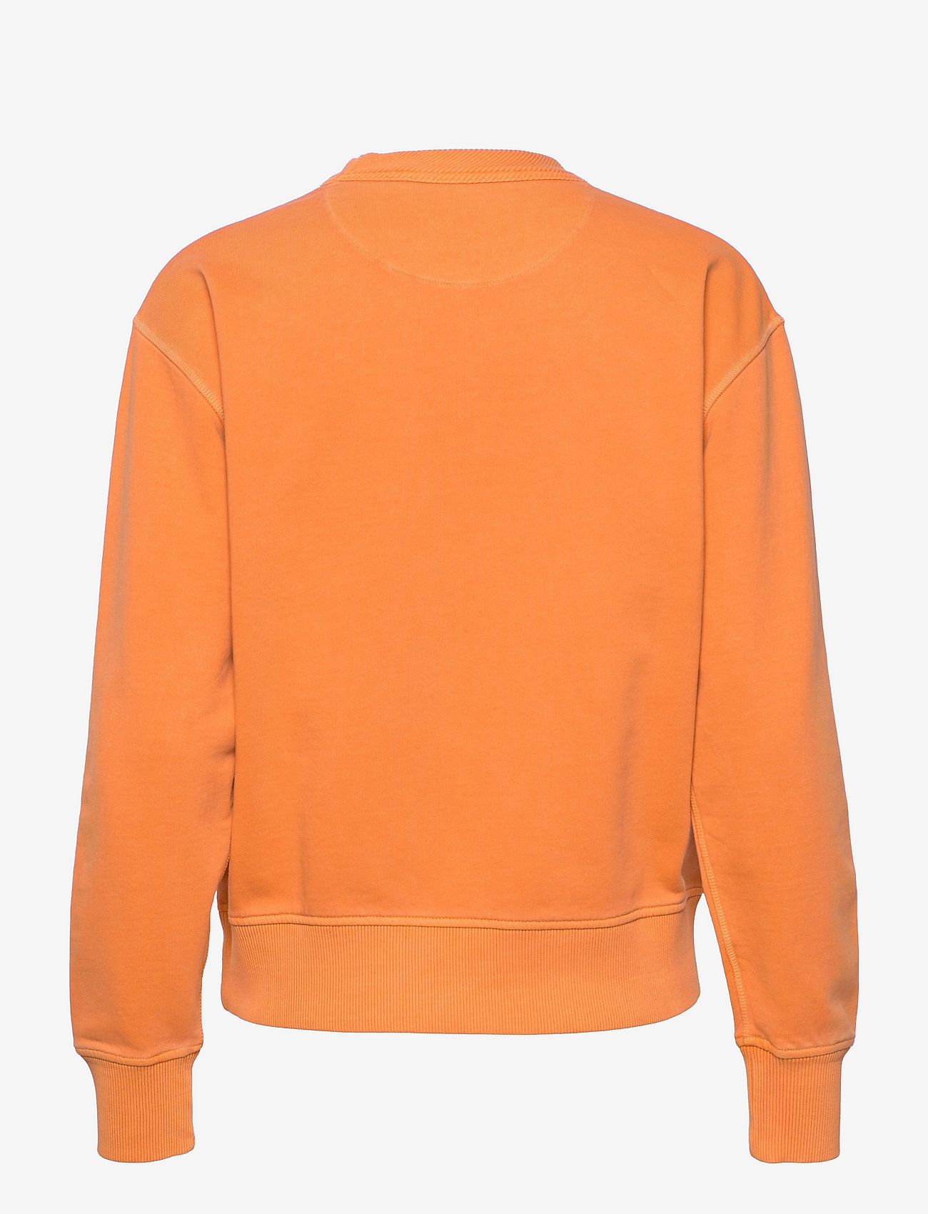 GANT - SUNFADED C-NECK SWEAT - sweatshirts & hættetrøjer - russet orange - 1