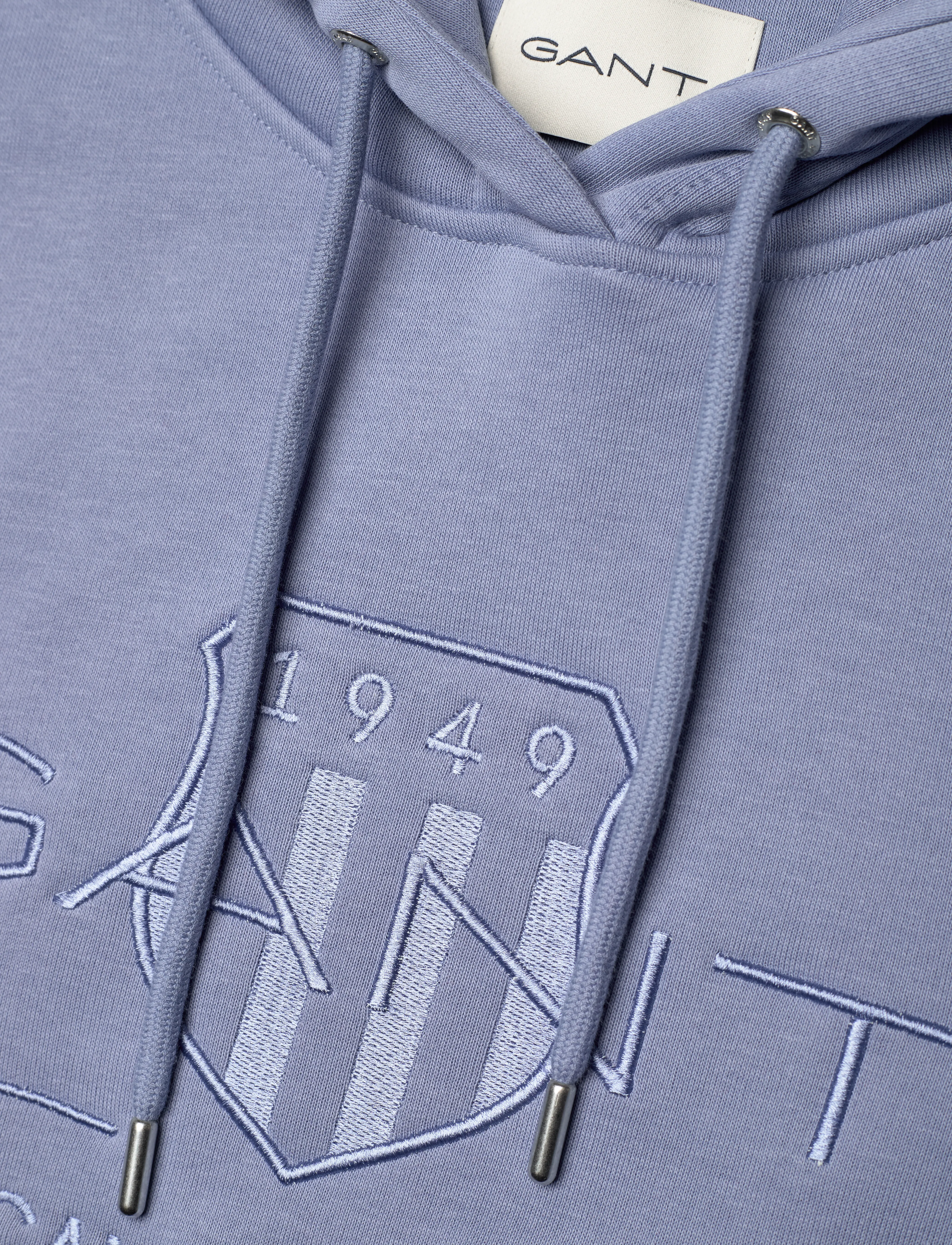 Gant - REG TONAL SHIELD HOODIE - hættetrøjer - blue water - 2