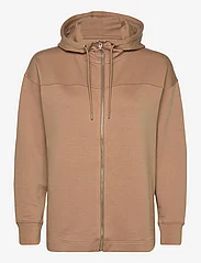 GANT - D1. FULL ZIP HOODIE - džemperi ar kapuci - warm khaki - 0