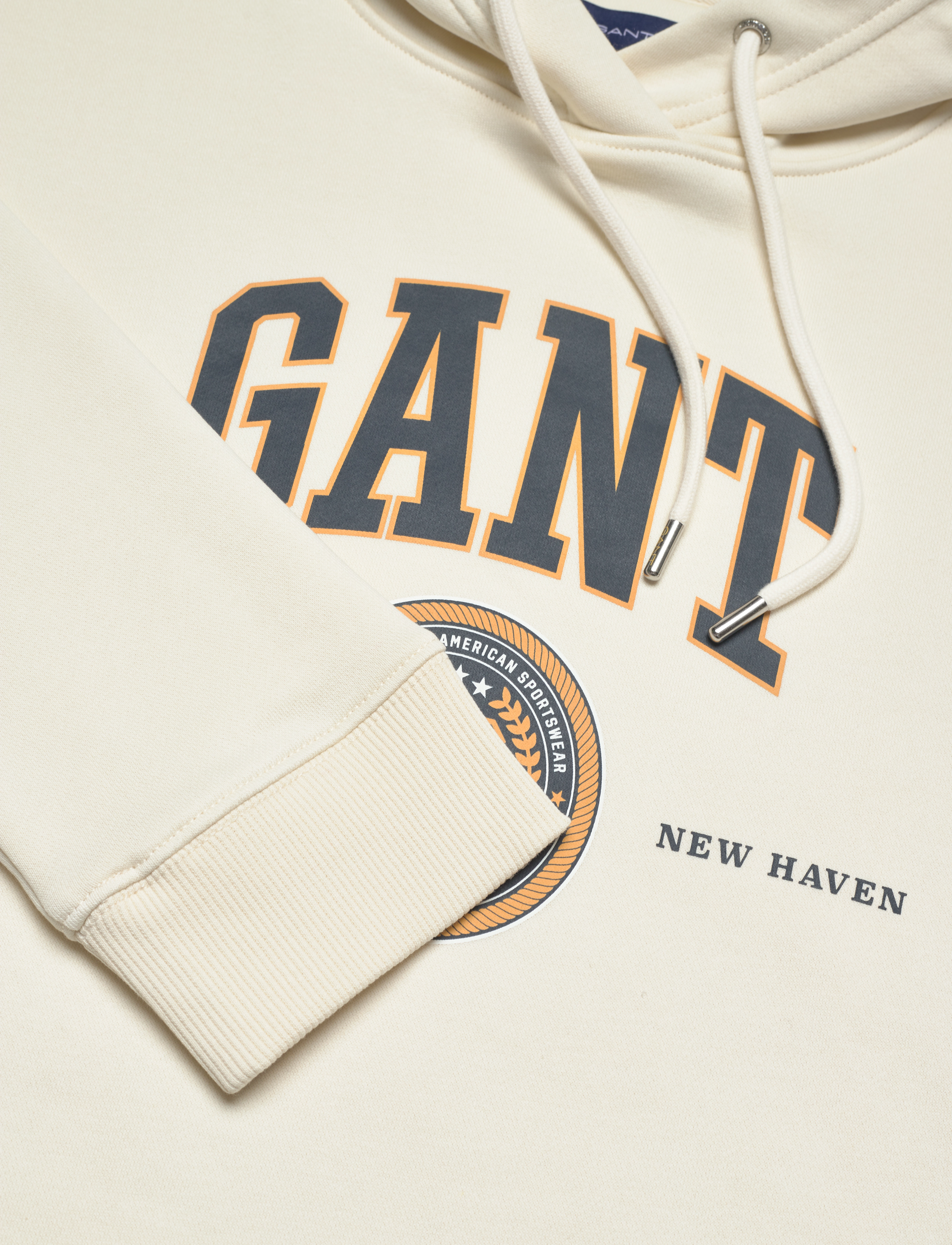GANT - D1. CREST SHIELD HOODIE - cream - 2