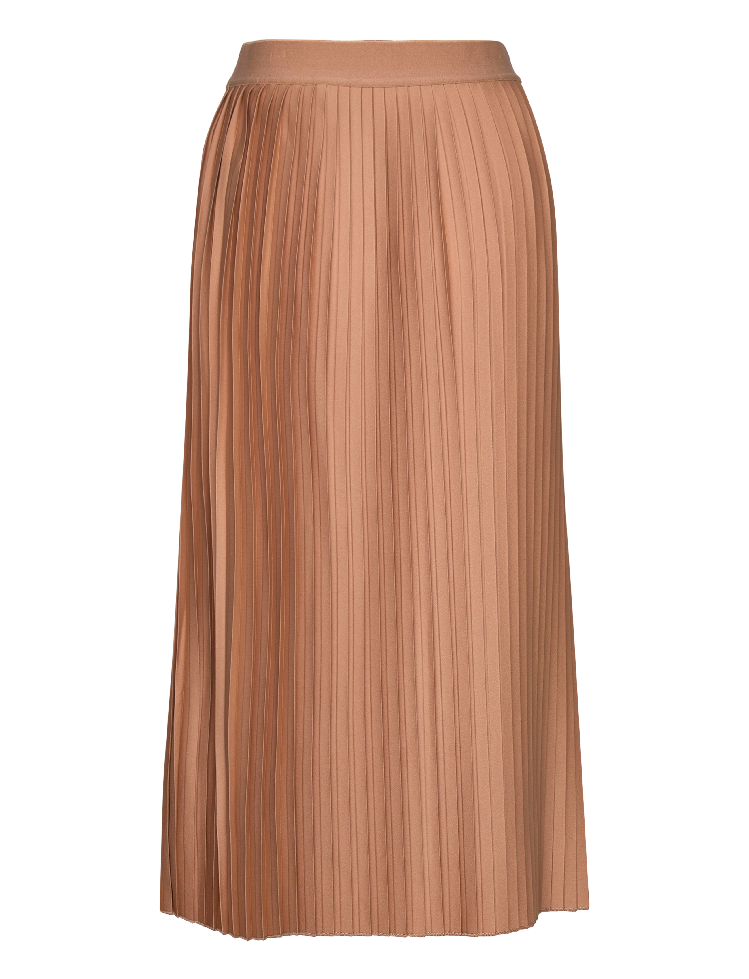 GANT - D1. PLEATED JERSEY SKIRT - roasted walnut - 1