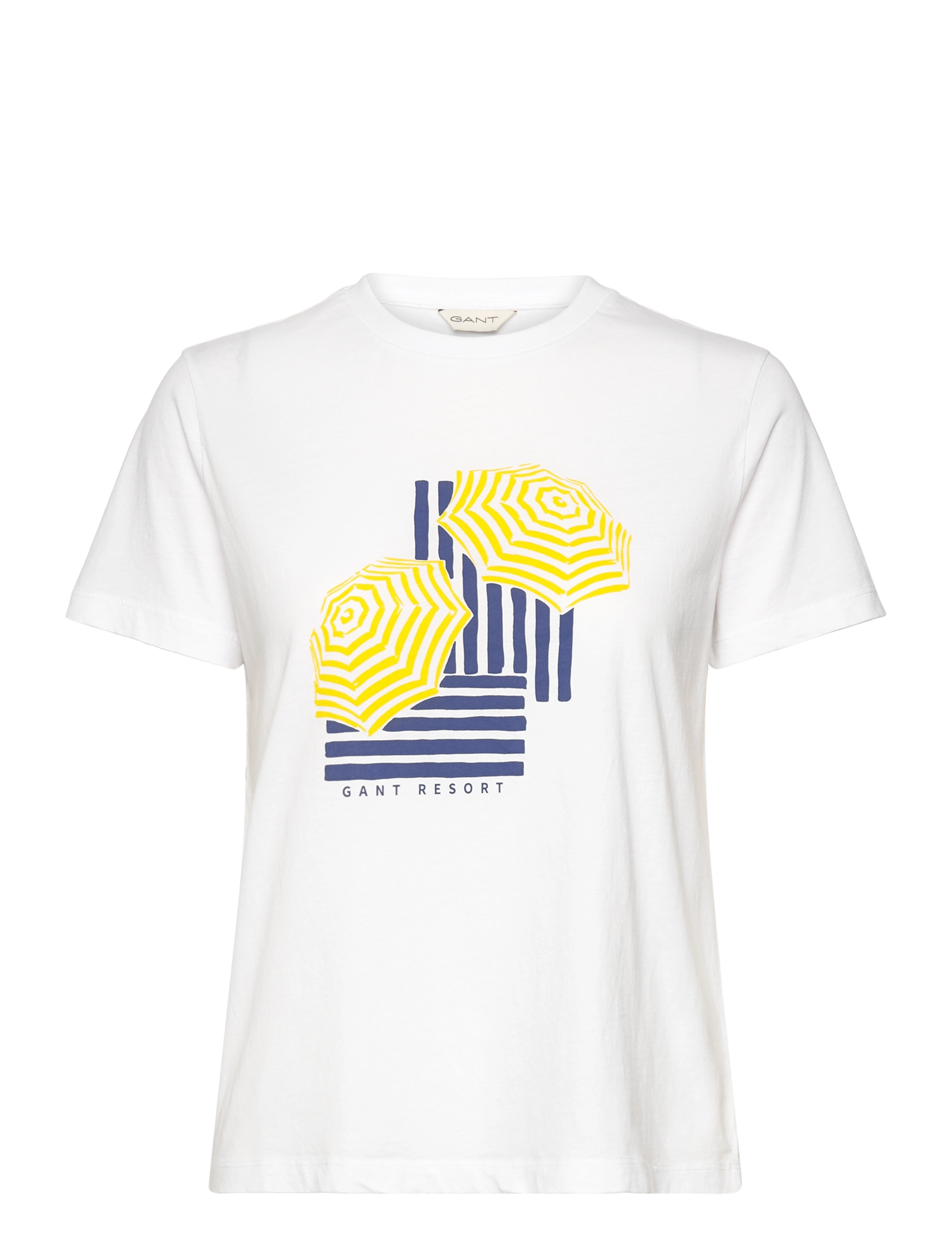GANT Reg Graphic Ss T-Shirt Weiß - S - Damen