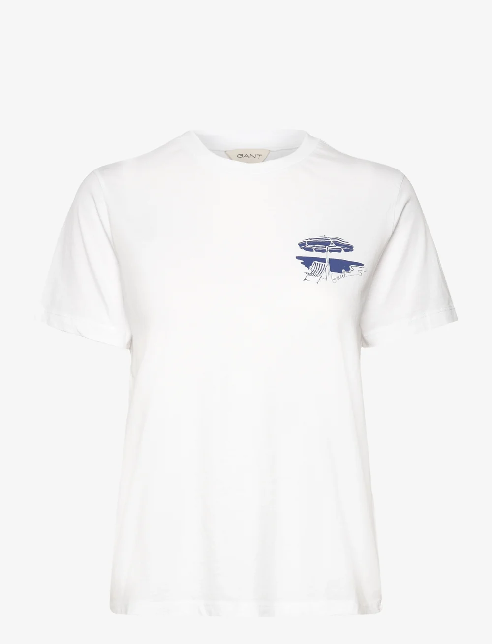 GANT - REG GRAPHIC SS T-SHIRT - t-särgid - white - 0