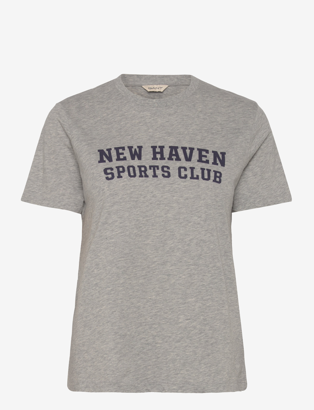 GANT - REG GRAPHIC SS T-SHIRT - light grey melange - 0
