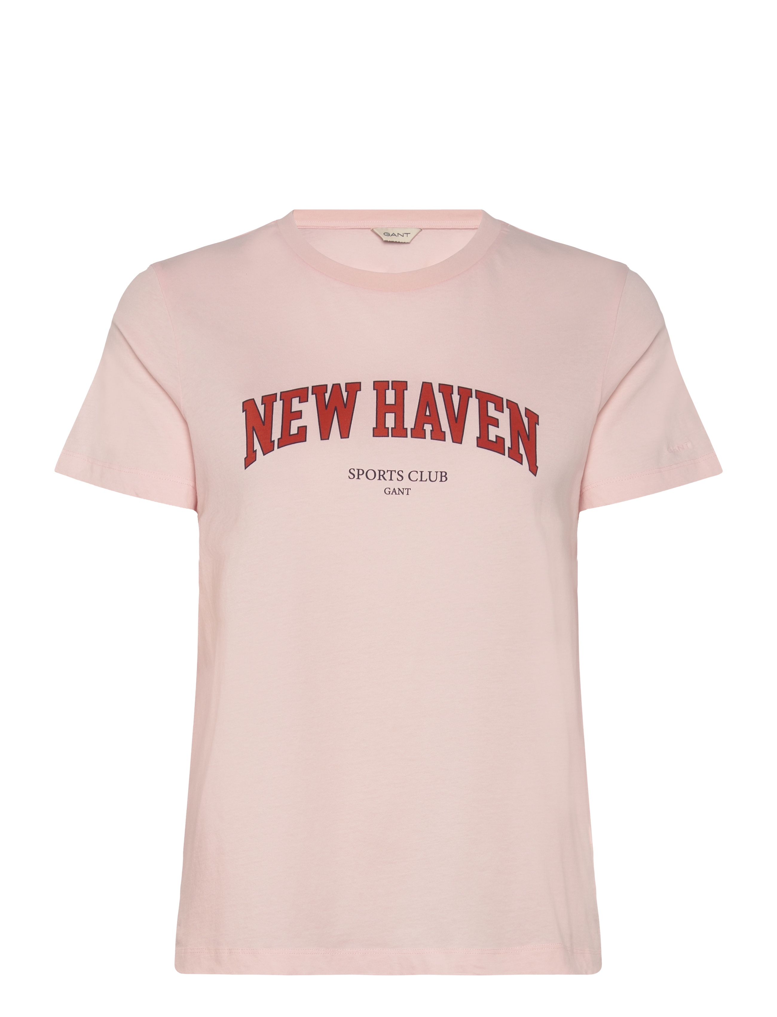 Gant REG GRAPHIC SS T-SHIRT - T-shirts & Toppar - SALMON / pink/rose