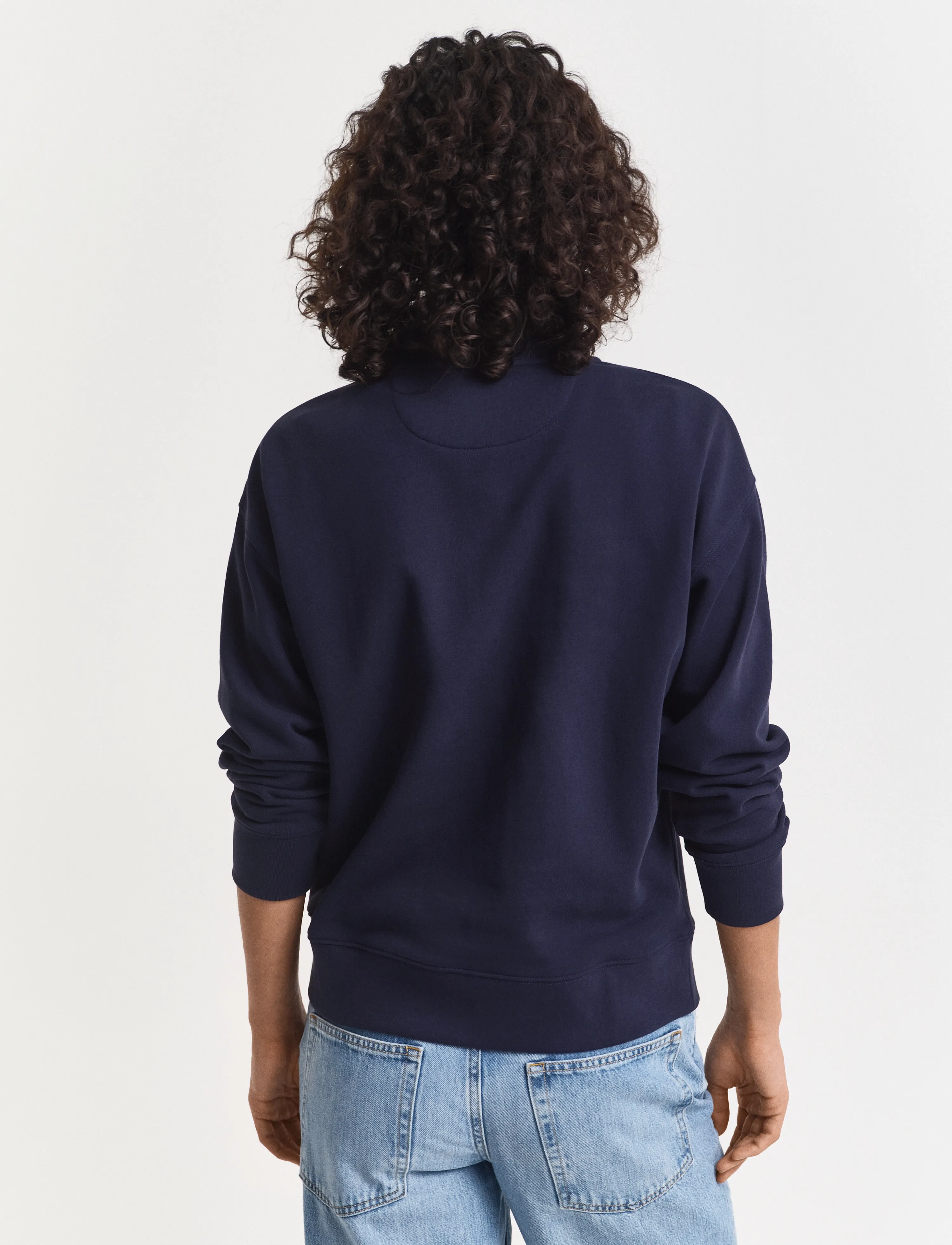 Gant - GRAPHIC HALF ZIP SWEAT - dressipluusid - evening blue - 3