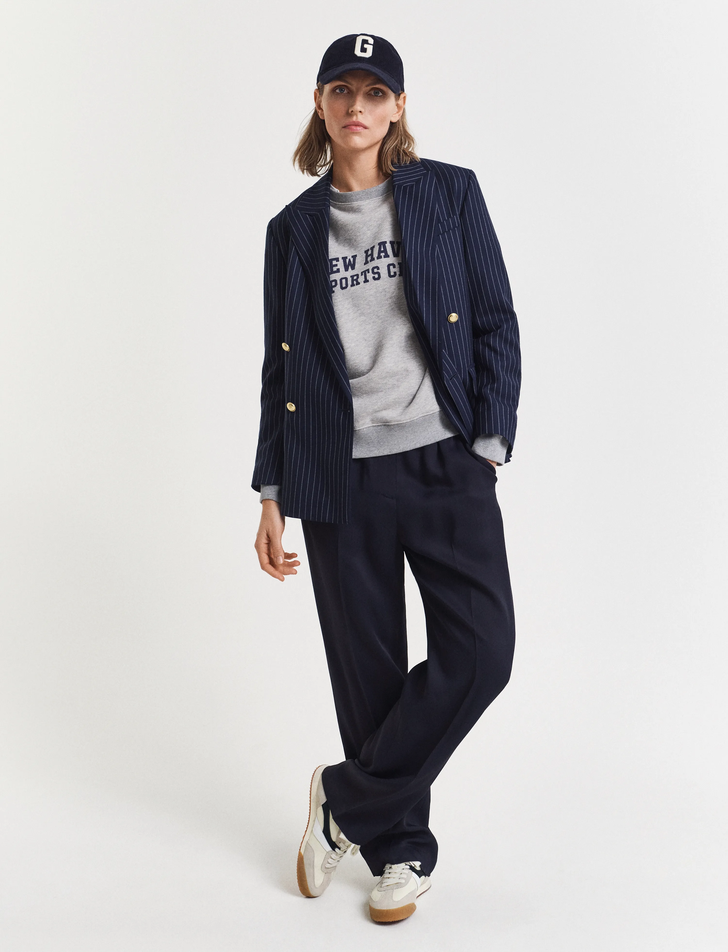 Gant - GRAPHIC C-NECK SWEAT - fashion trends - light grey melange - 4