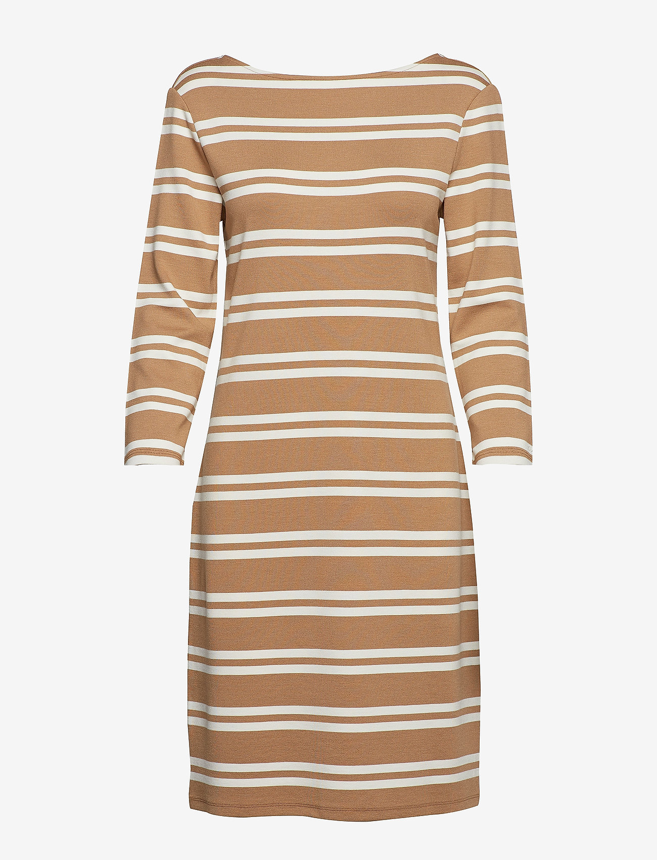 GANT - D1. STRIPED DRESS - warm khaki - 0