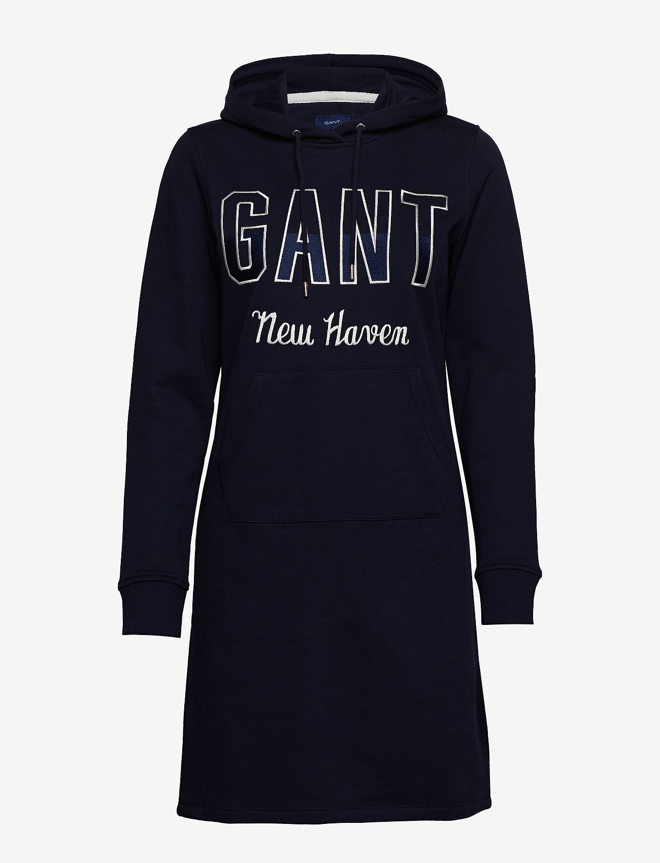 GANT - D1. GANT N.H HOODIE DRESS - evening blue - 0