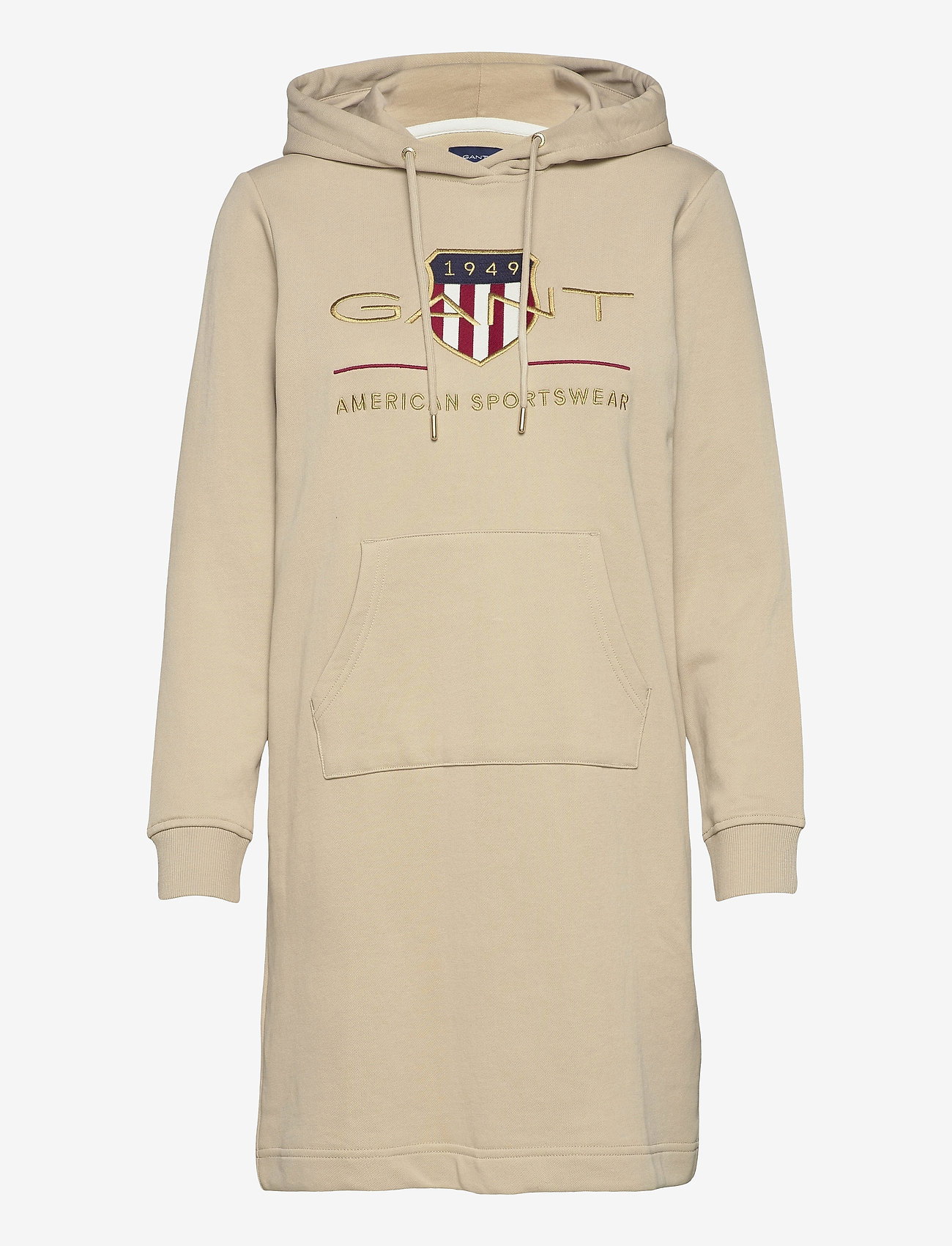 GANT - ARCHIVE SHIELD HOODIE DRESS - dry sand - 0