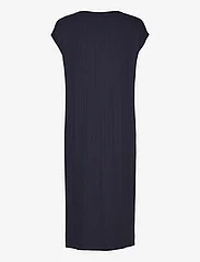 GANT - SLIT NECK DETAIL SS DRESS - party wear at outlet prices - evening blue - 1