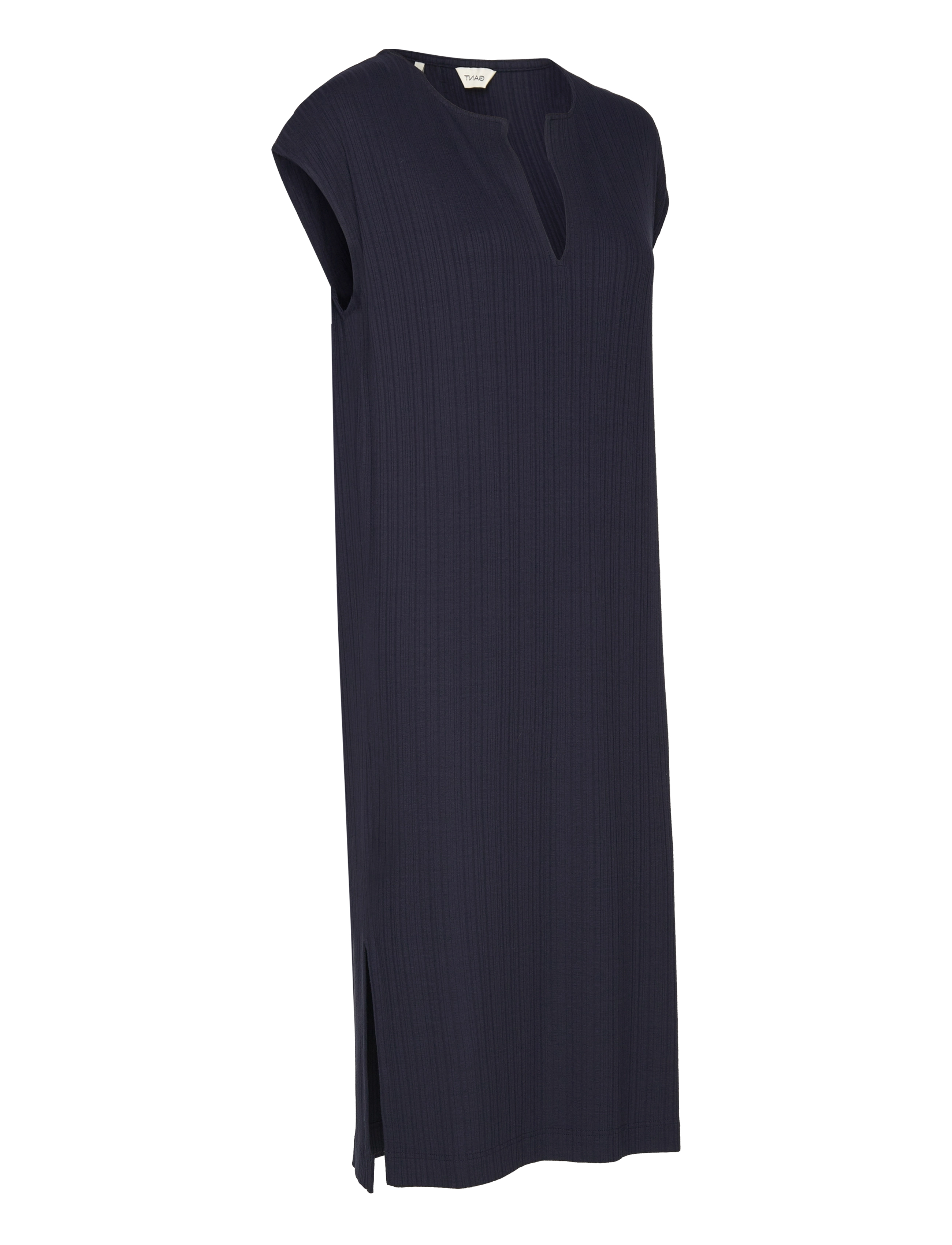 GANT - SLIT NECK DETAIL SS DRESS - evening blue - 3