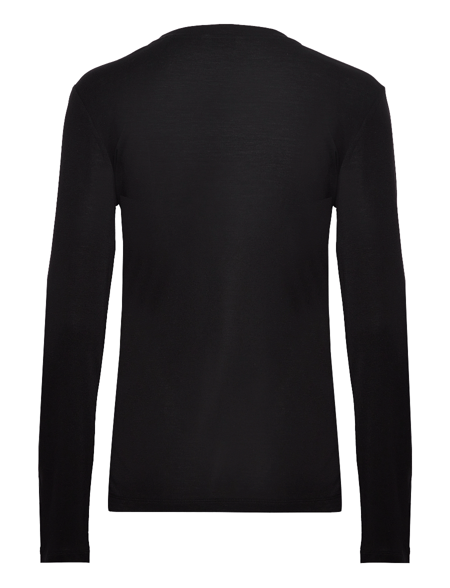 Gant - SLIM LIGHTWEIGHT LS T-SHIRT - pikkade varrukatega alussärgid - black - 1