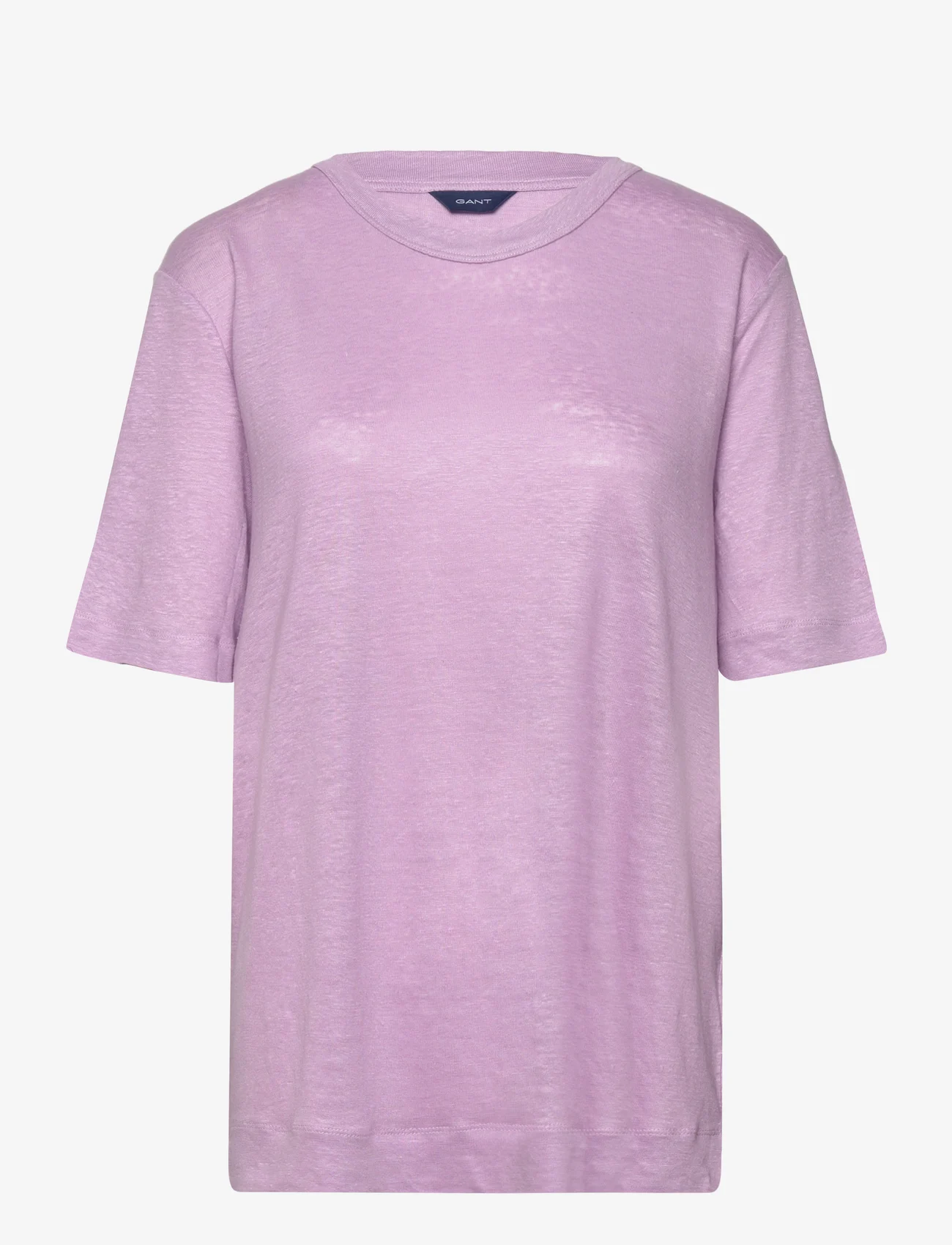 GANT - D2. LINEN SS T-SHIRT - t-paidat - crocus purple - 0