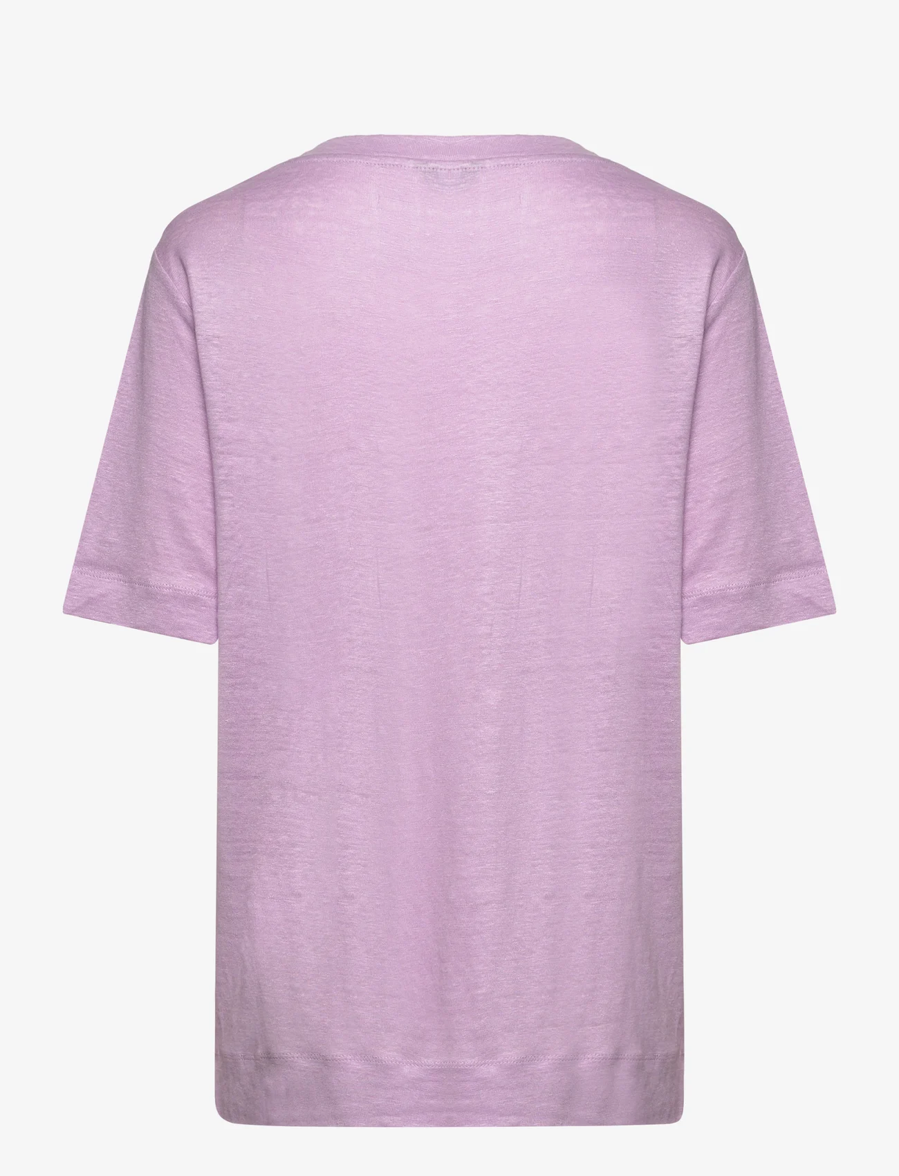 GANT - D2. LINEN SS T-SHIRT - t-skjorter - crocus purple - 1