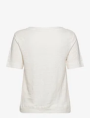 GANT - D2. LINEN SS T-SHIRT - t-shirts - eggshell - 1