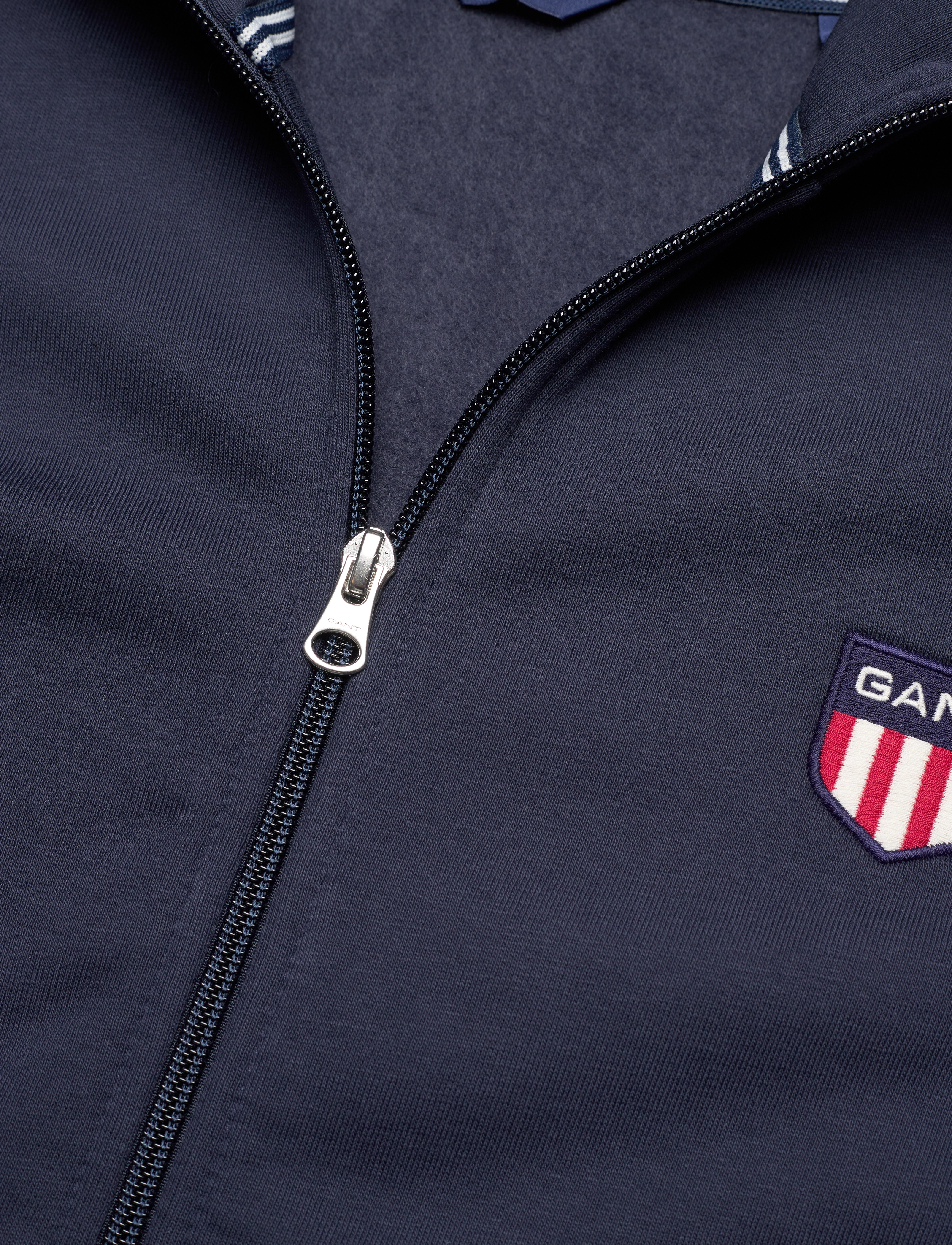 GANT - REG RETRO SHIELD ZIP HOODIE - marine - 2