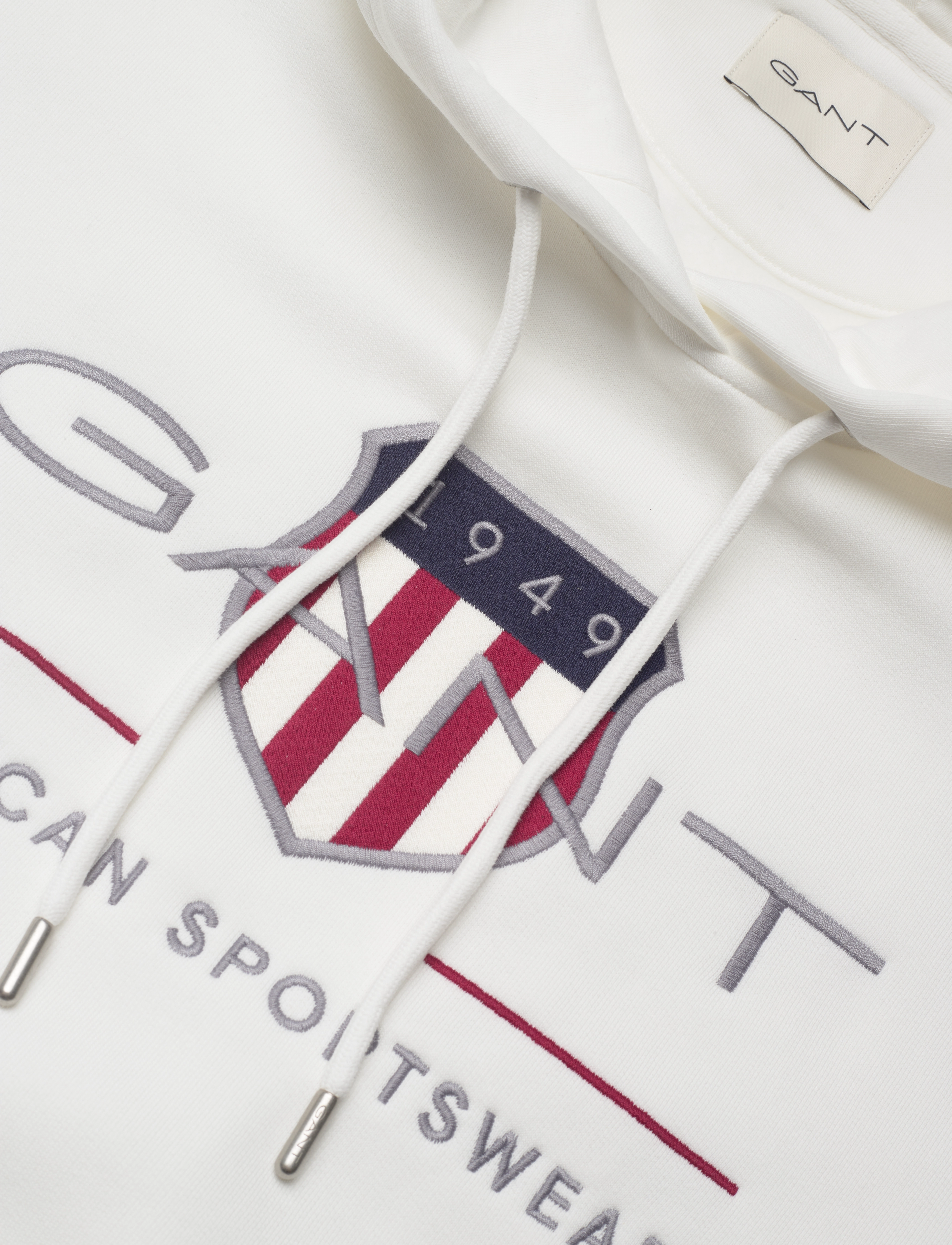 GANT - REL ARCHIVE SHIELD HOODIE - eggshell - 2