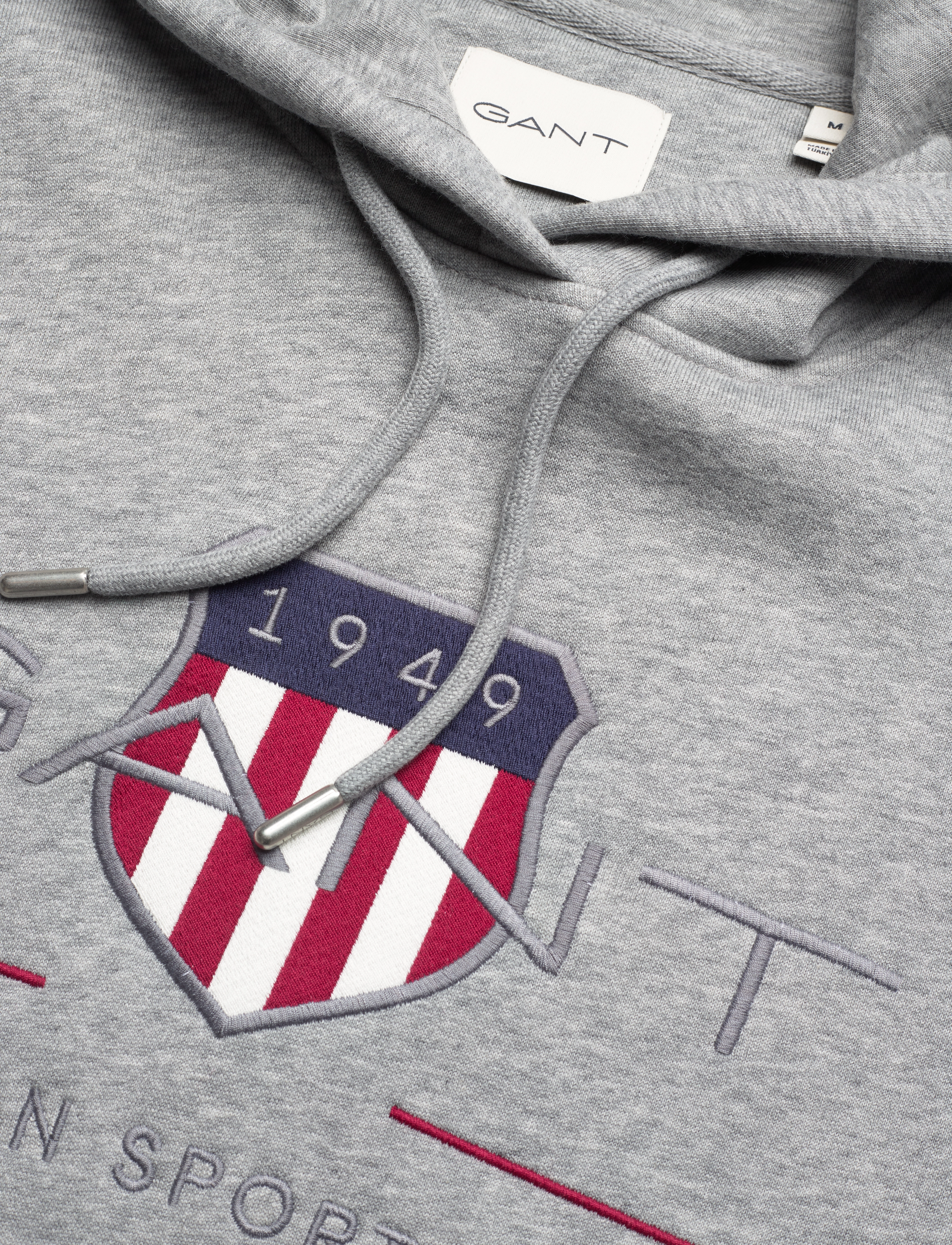 GANT - REL ARCHIVE SHIELD HOODIE - grey melange - 2