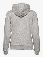 GANT - LOGO FULL ZIP HOODIE - hoodies - grey melange - 1