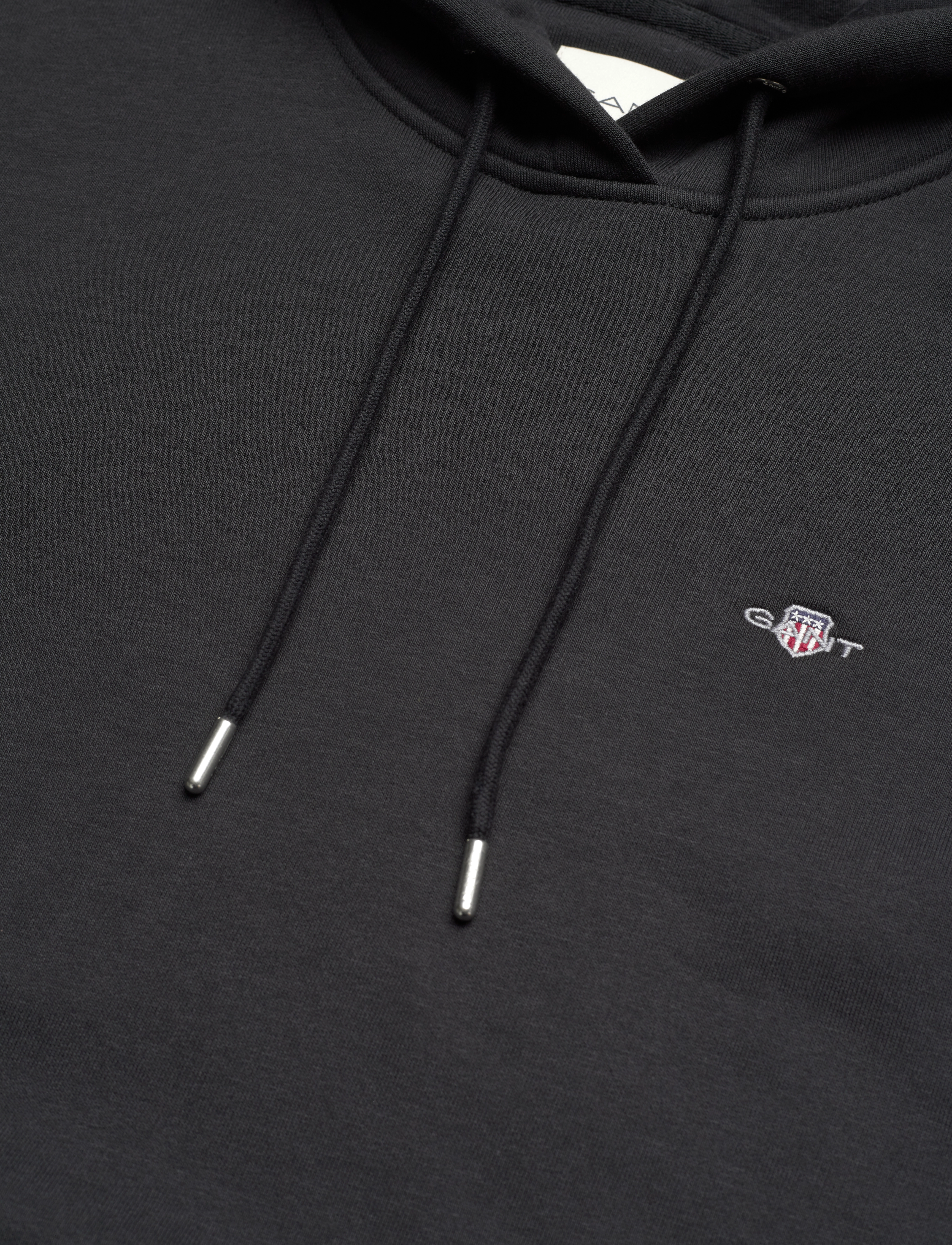 Gant - REL SHIELD HOODIE - hættetrøjer - black - 2