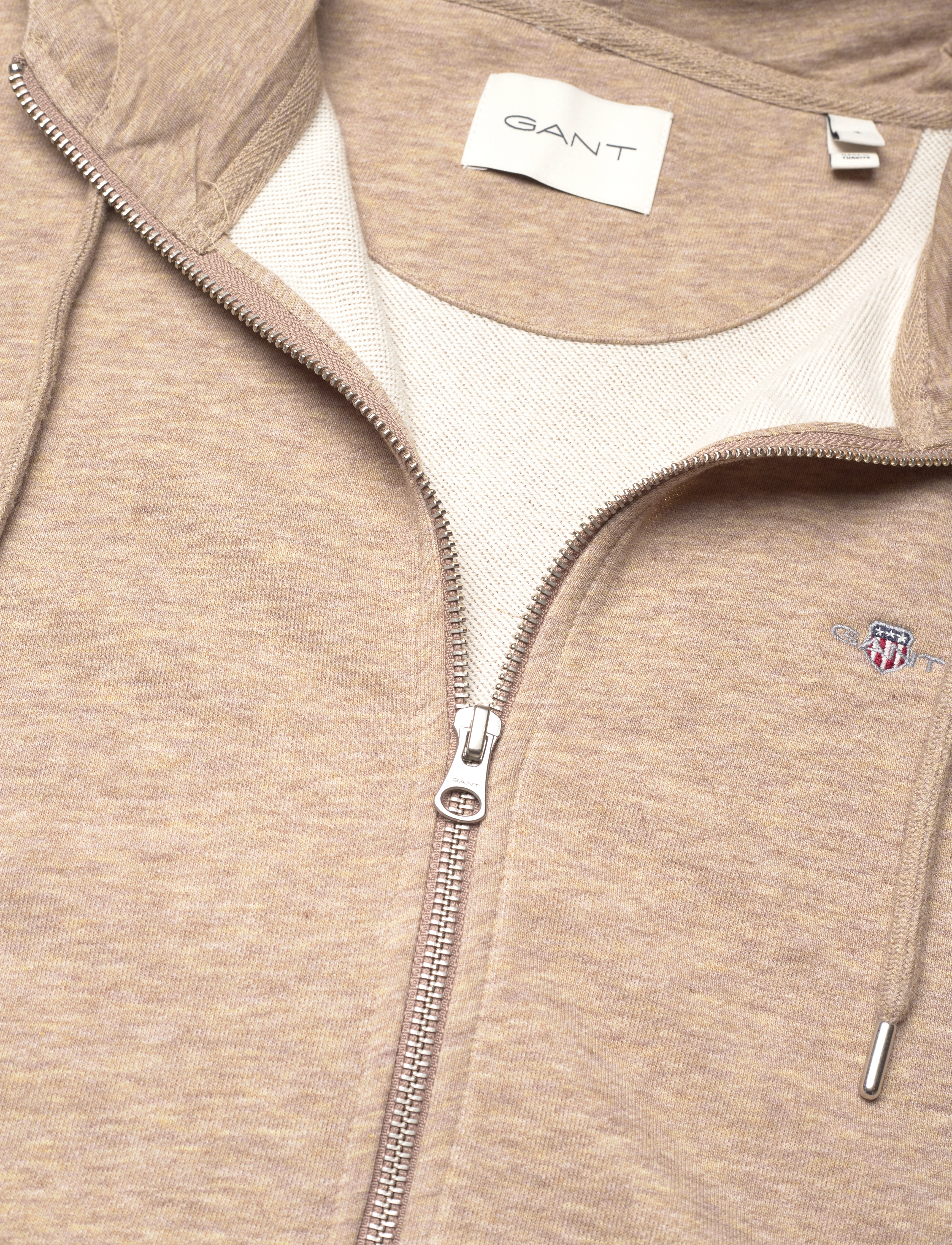 GANT - REL SHIELD ZIP HOODIE - desert brown - 2