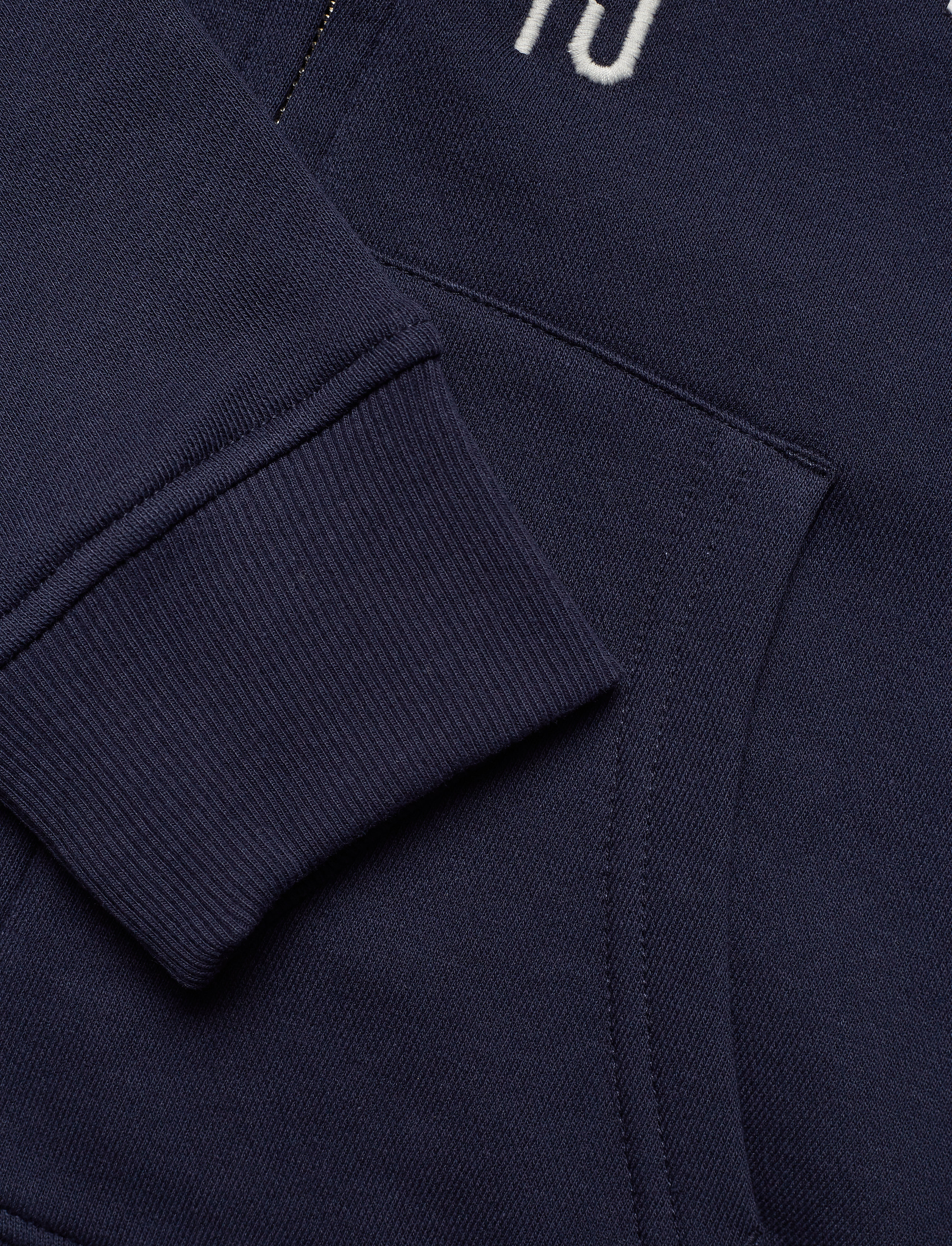 GANT - D1. LOGO FULL ZIP HODDIE - evening blue - 3