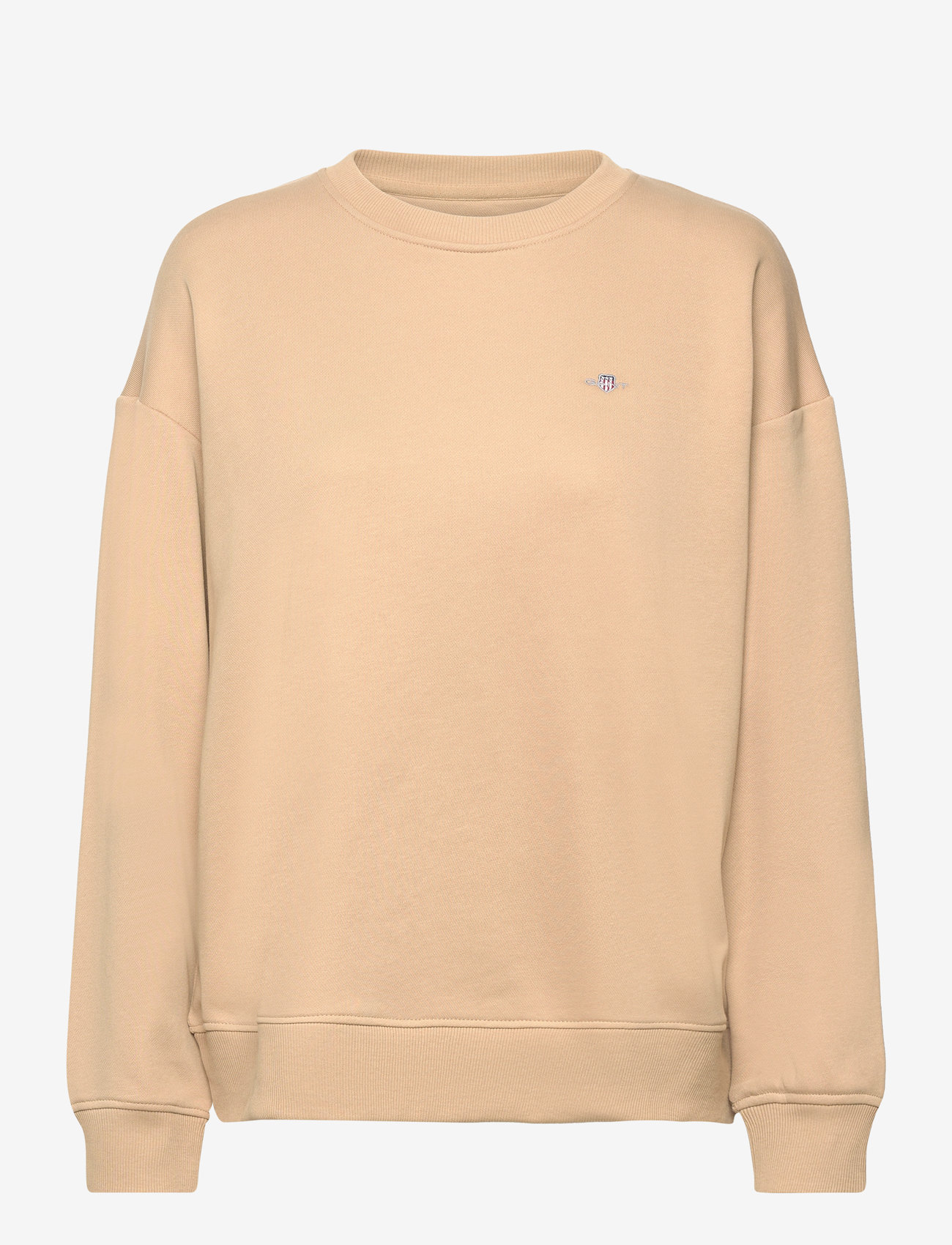 GANT - REL SHIELD C-NECK SWEAT - dark khaki - 0
