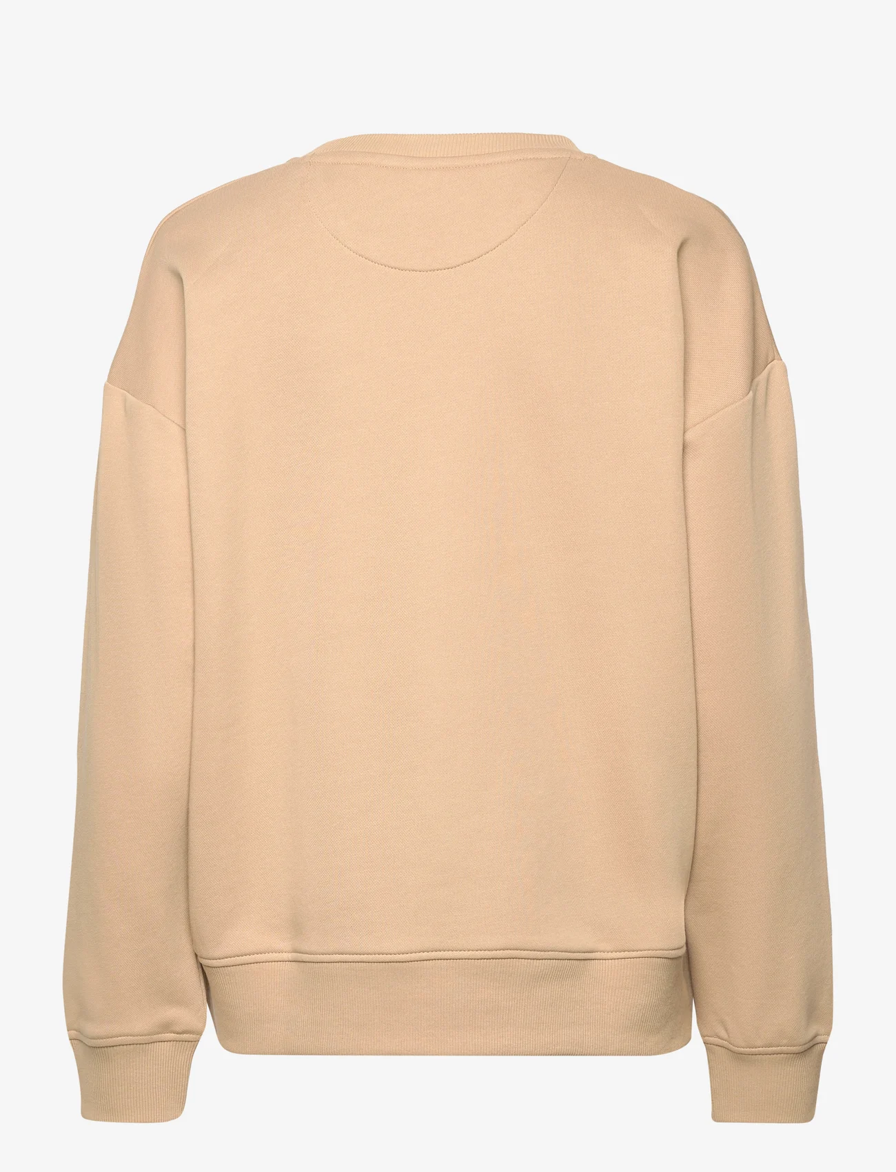 GANT - REL SHIELD C-NECK SWEAT - sweatshirts & kapuzenpullover - dark khaki - 1