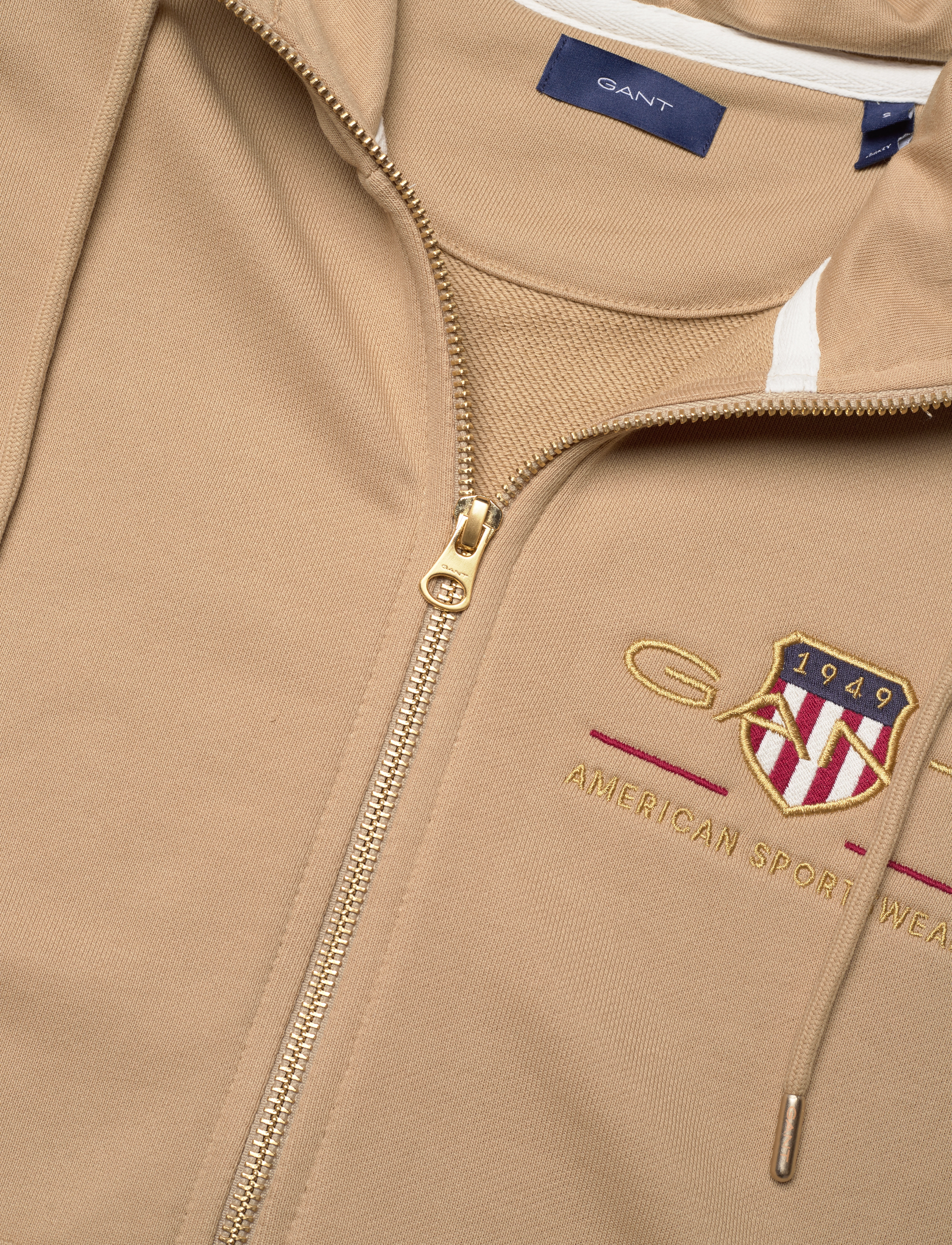 GANT - ARCHIVE SHIELD FULL ZIP HOODIE - hazelwood beige - 2