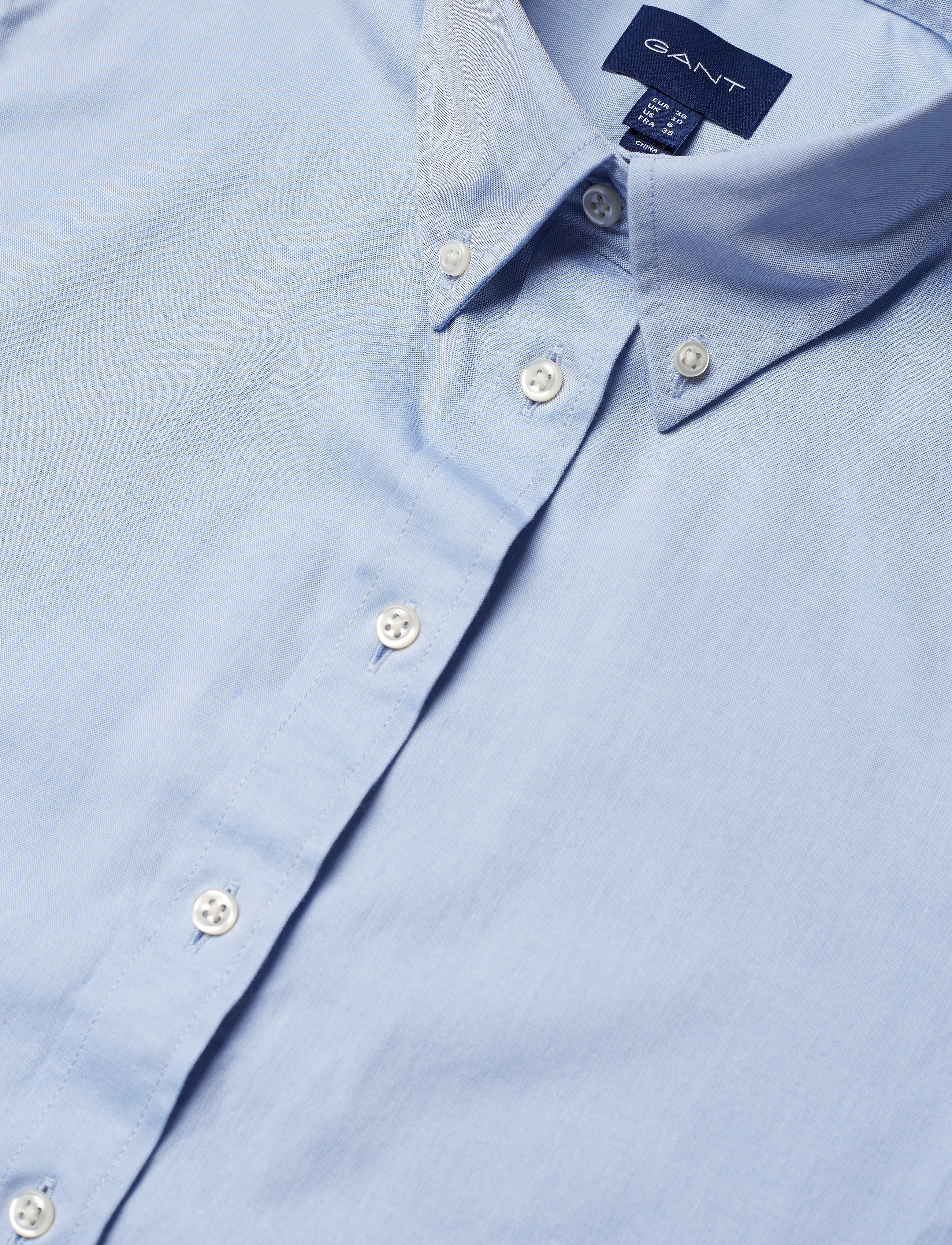 GANT - PINPOINT OXFORD SHIRT - mid blue - 2