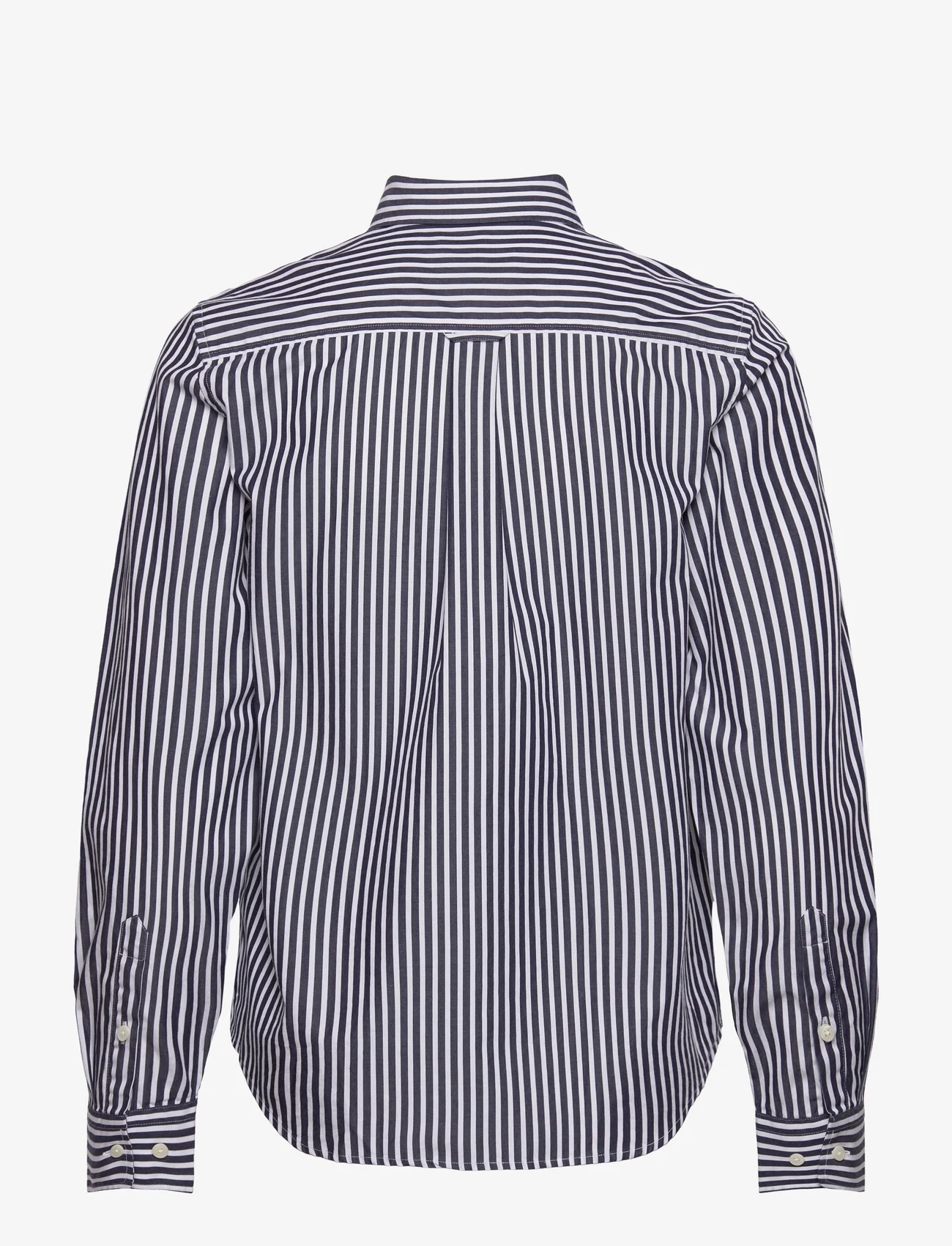 GANT - REG BROADCLOTH STRIPED SHIRT - langermede skjorter - classic blue - 1