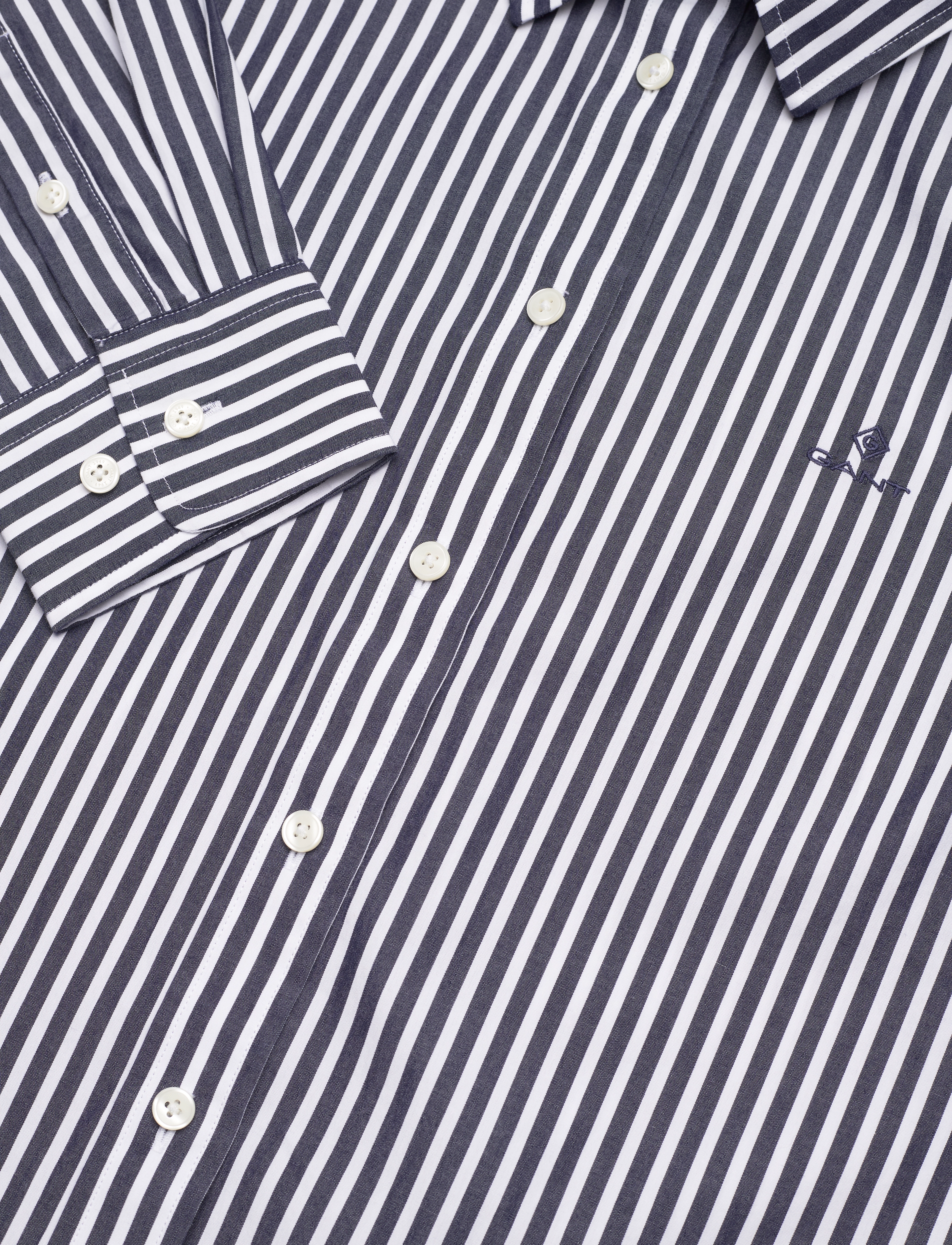 GANT - REG BROADCLOTH STRIPED SHIRT - classic blue - 2