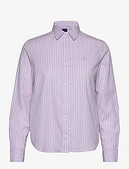 GANT - REG BROADCLOTH STRIPED SHIRT - langermede skjorter - soothing lilac - 0