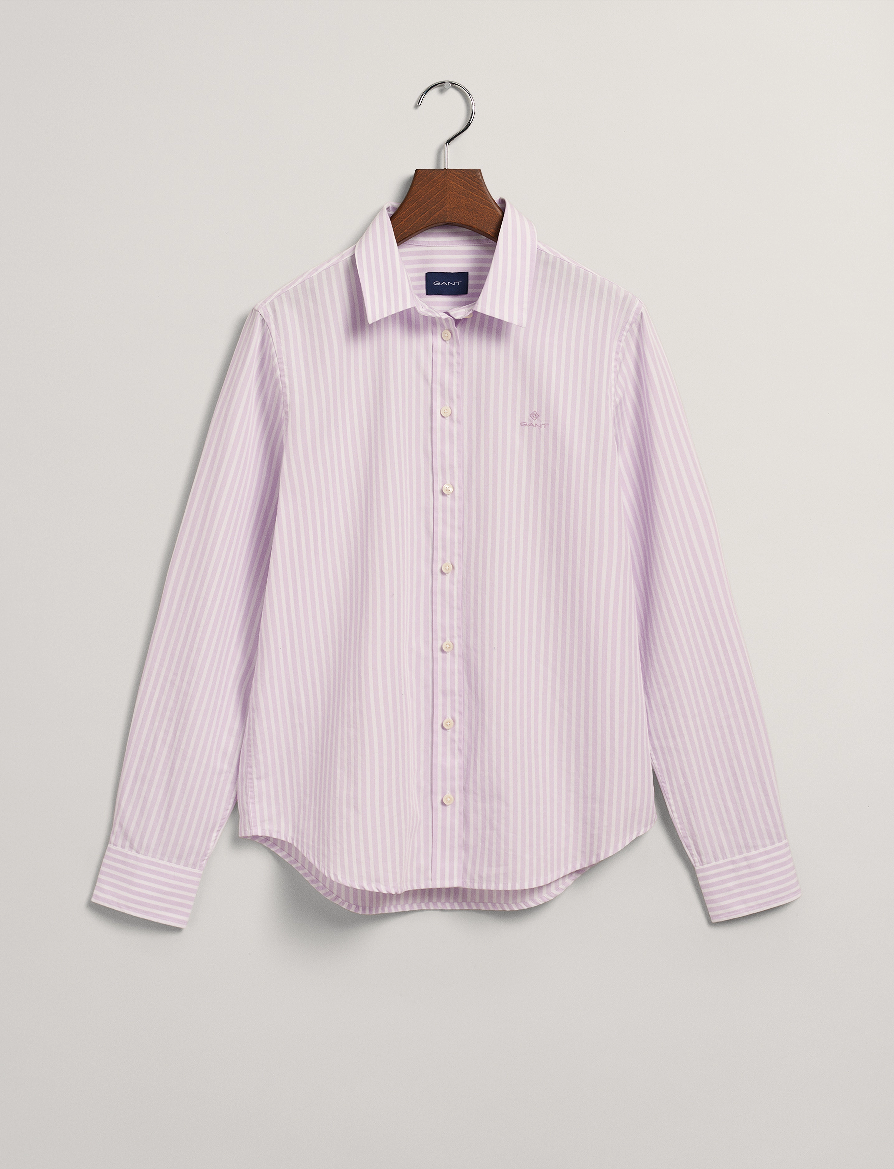 GANT - REG BROADCLOTH STRIPED SHIRT - soothing lilac - 3