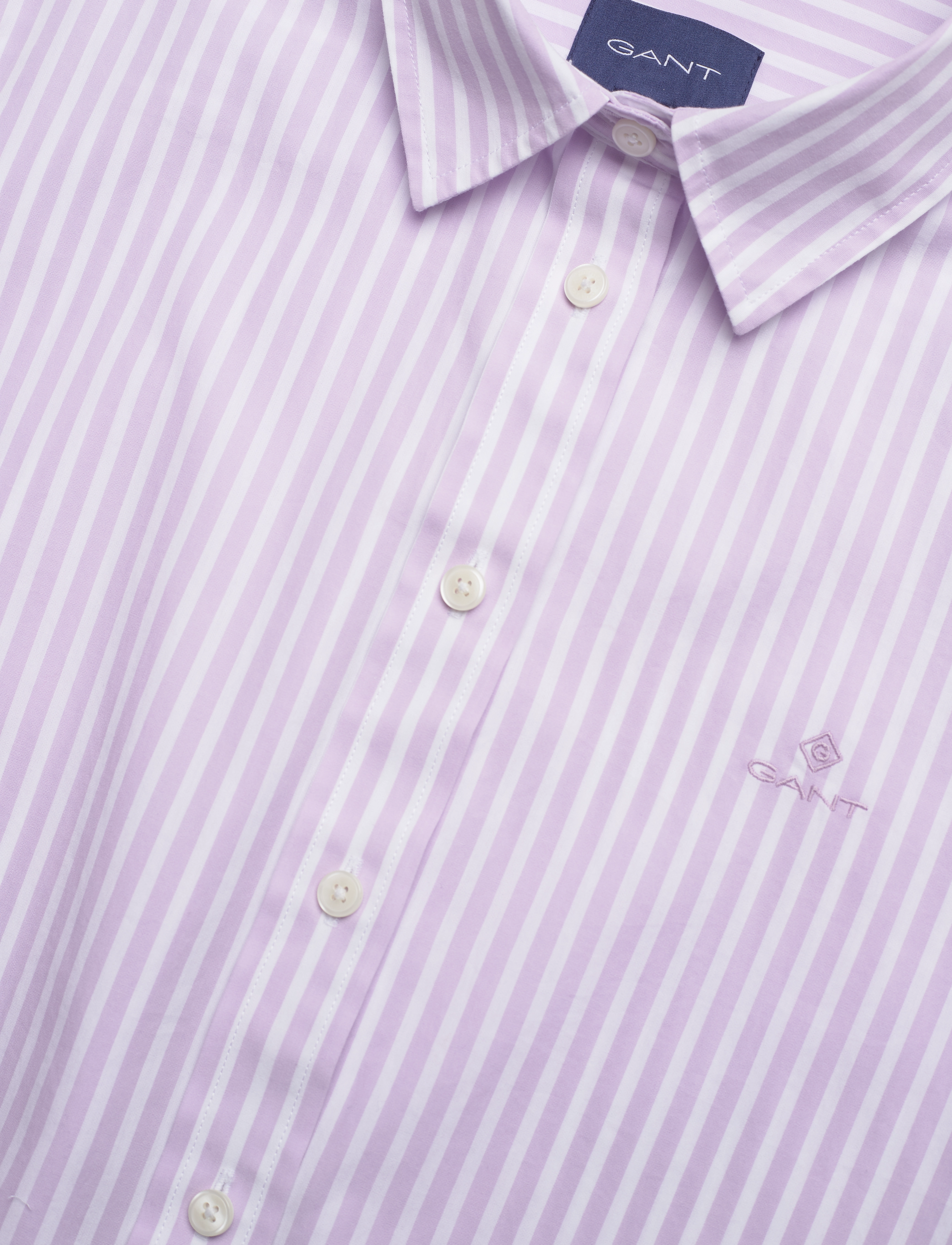 GANT - REG BROADCLOTH STRIPED SHIRT - soothing lilac - 2
