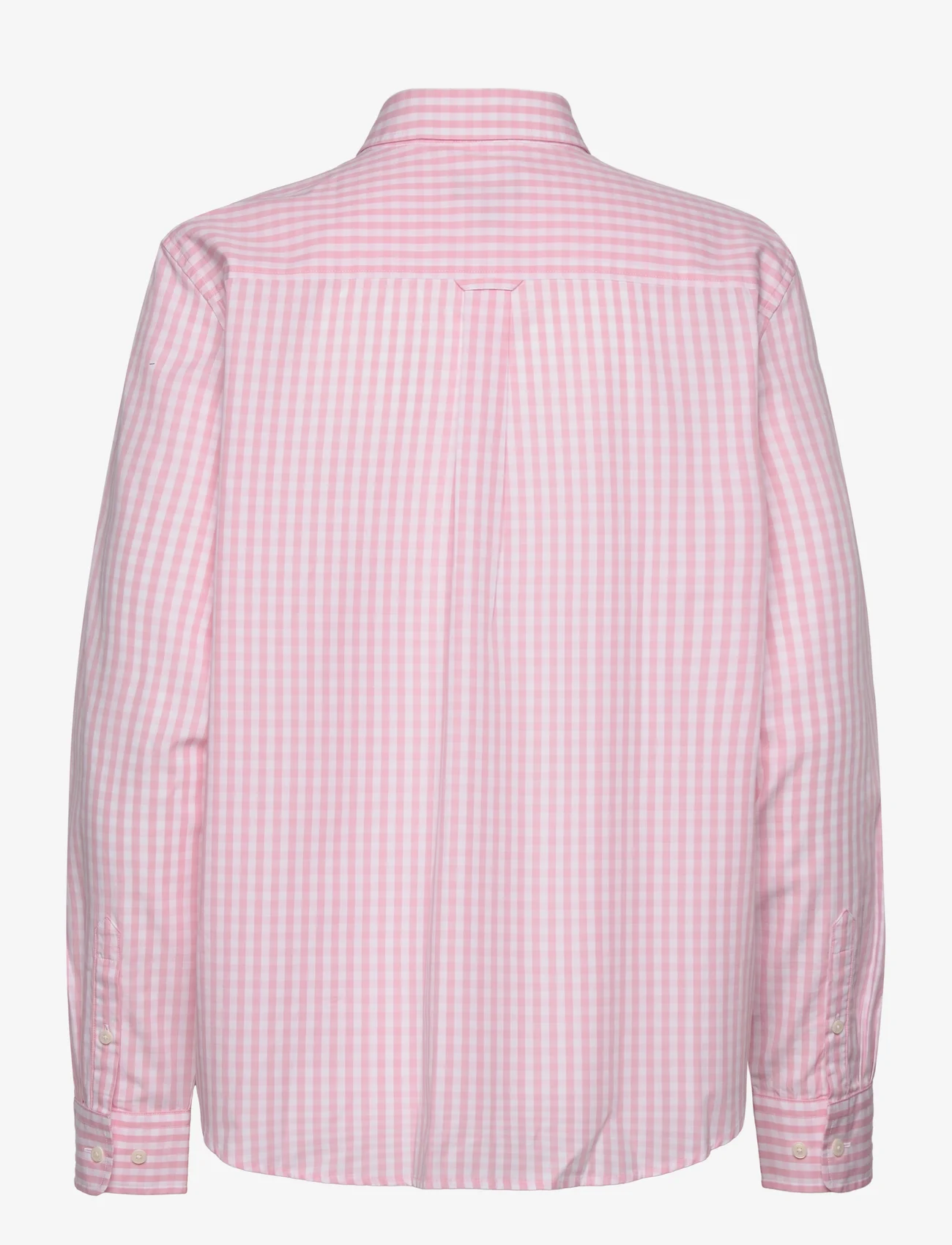 GANT - REG BROADCLOTH GINGHAM SHIRT - langermede skjorter - blushing pink - 1