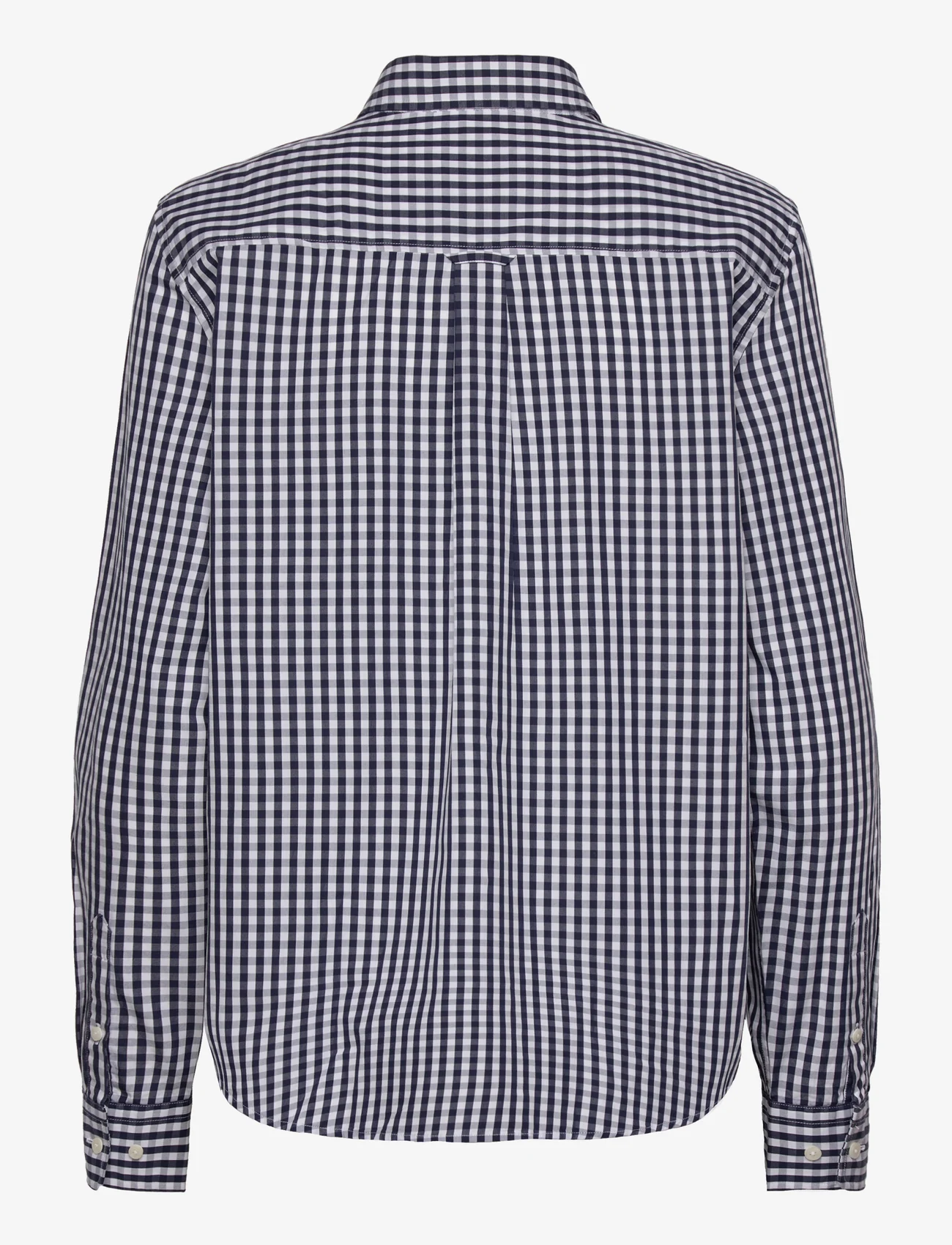 GANT - REG BROADCLOTH GINGHAM SHIRT - langermede skjorter - classic blue - 1