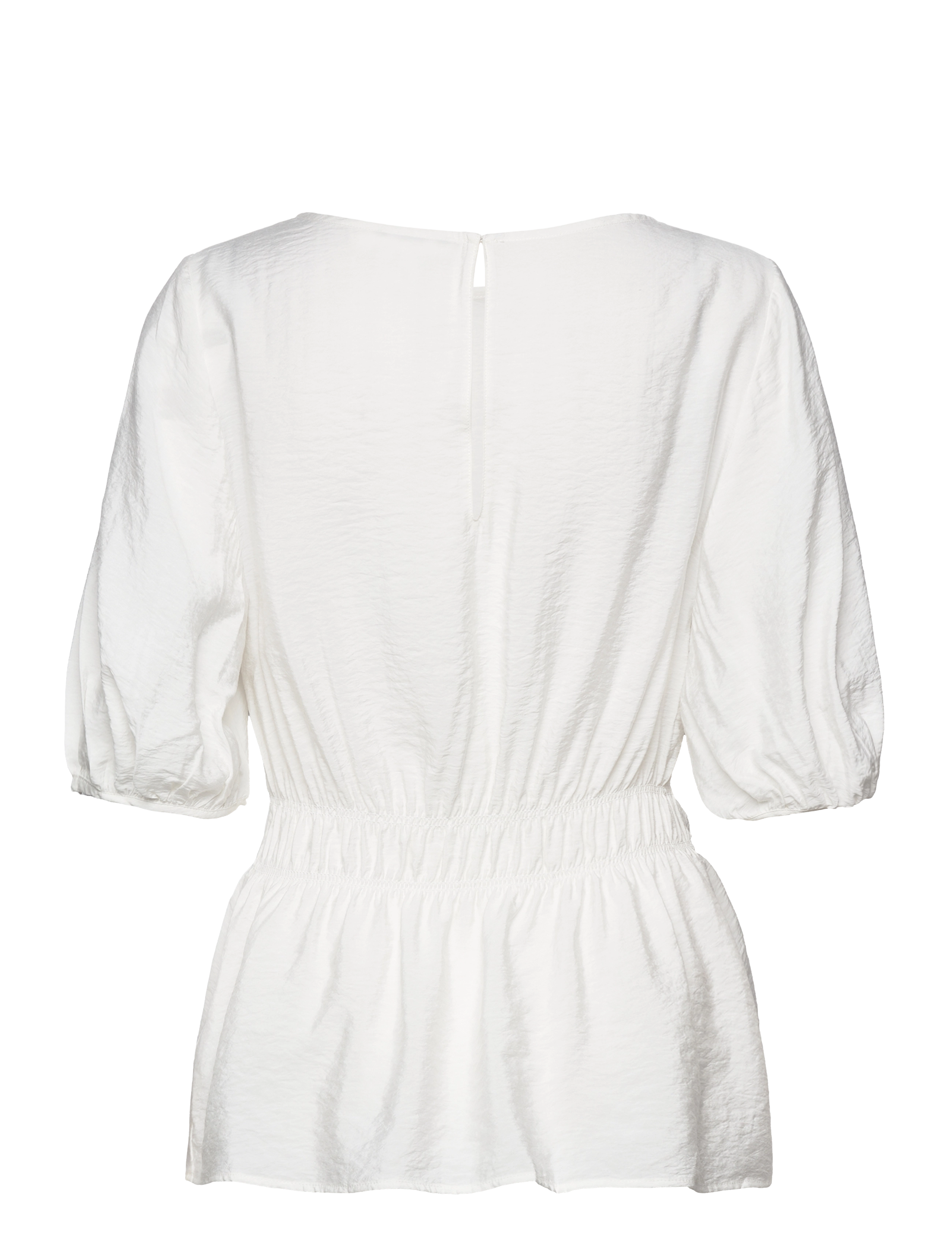 GANT - D1. SS FLOUNCE TOP - eggshell - 1