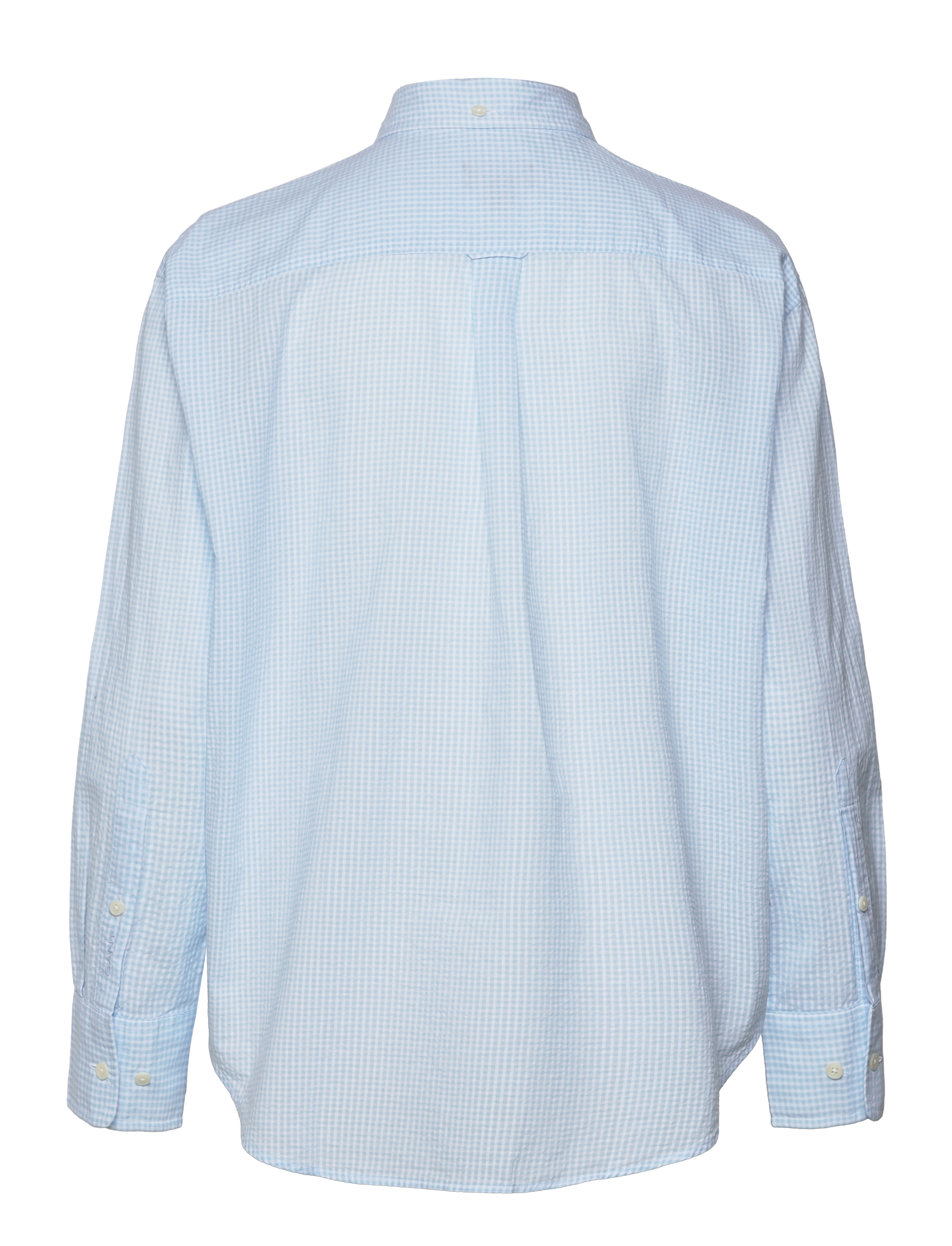 GANT - D1. RELAXED GINGHAM SHIRT - waterfall blue - 1