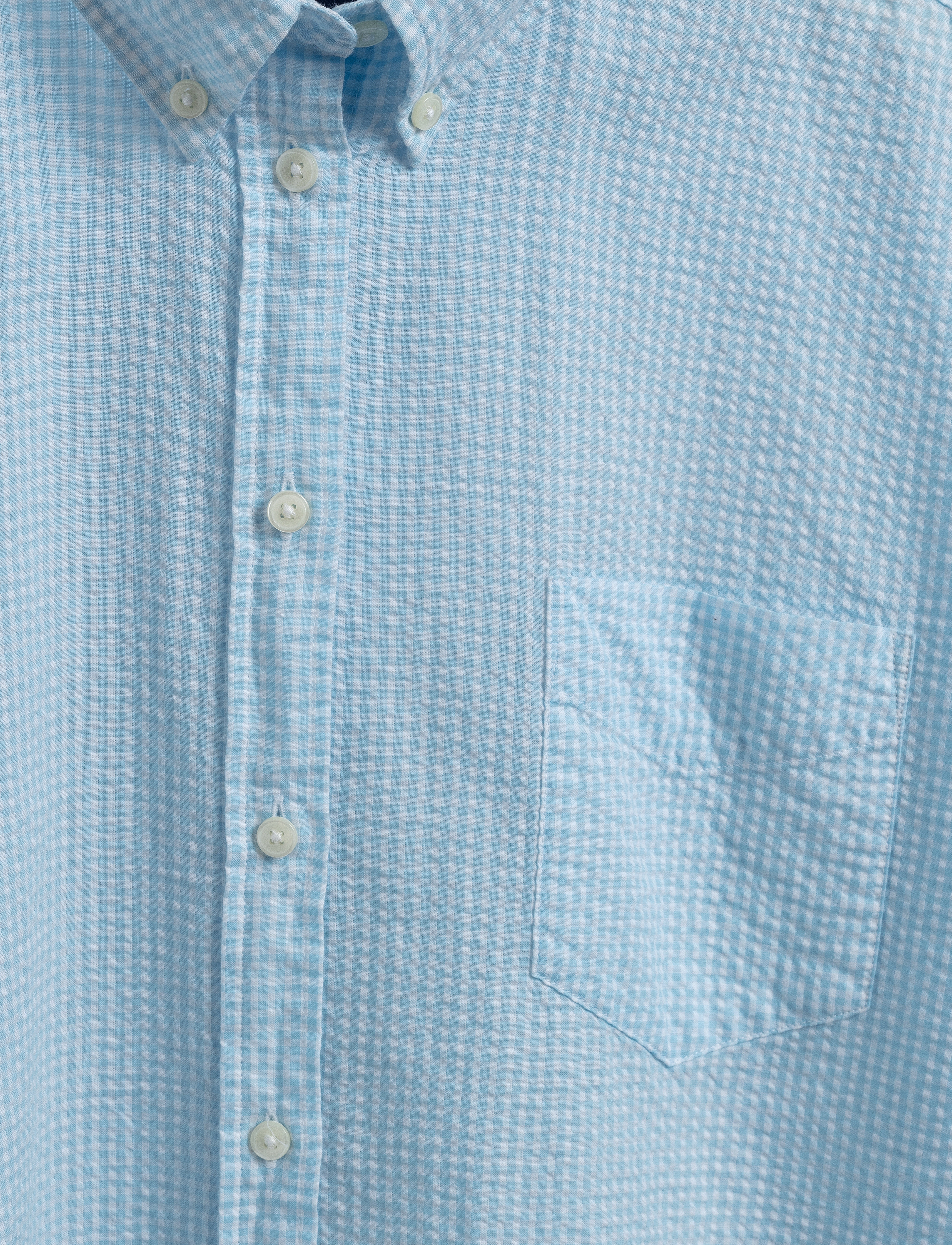 GANT - D1. RELAXED GINGHAM SHIRT - waterfall blue - 3