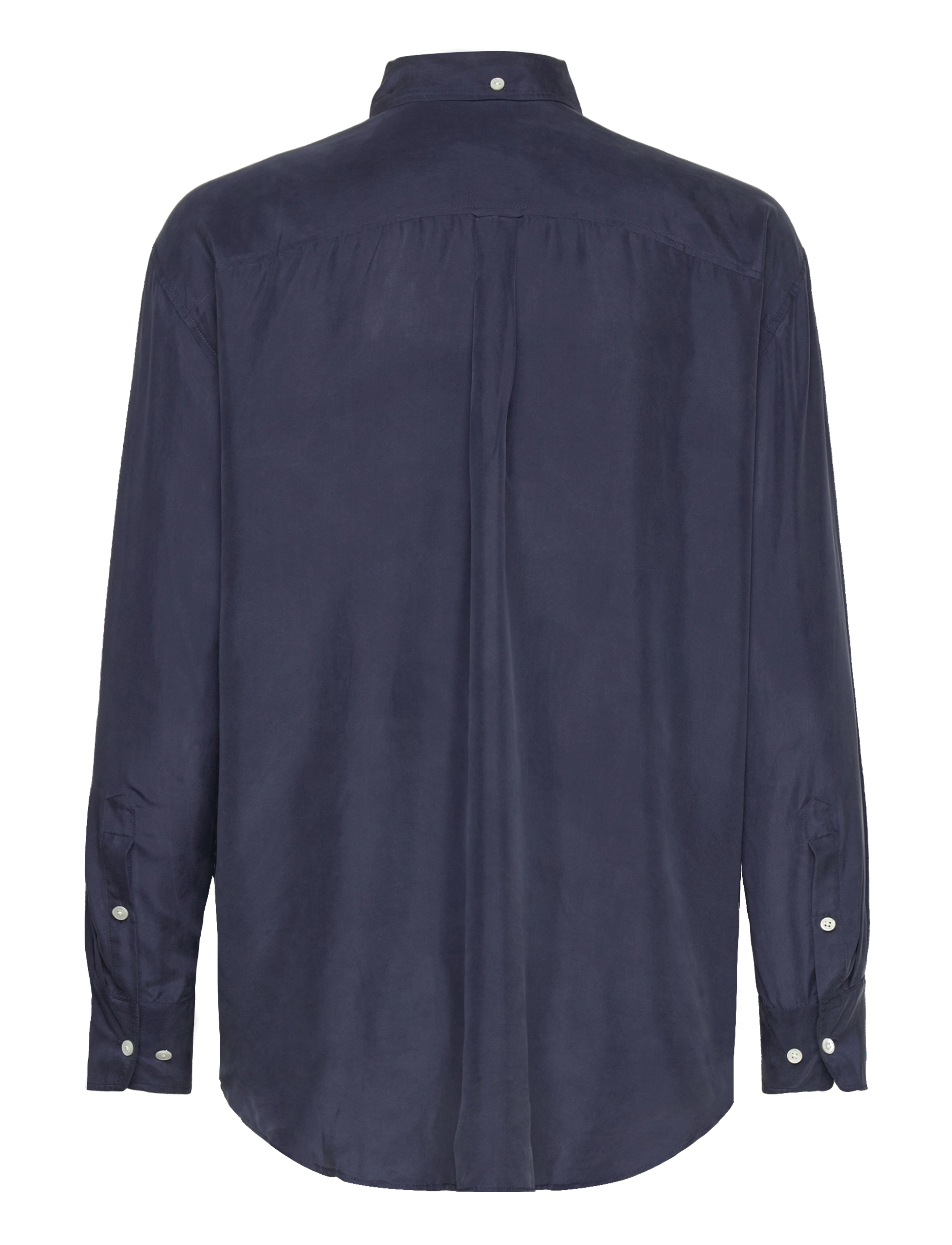 Gant - RELAXED SILK SHIRT - langærmede skjorter - classic blue - 1