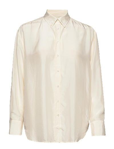 Gant RELAXED SILK SHIRT - Blusen & Hemden - LINEN / white