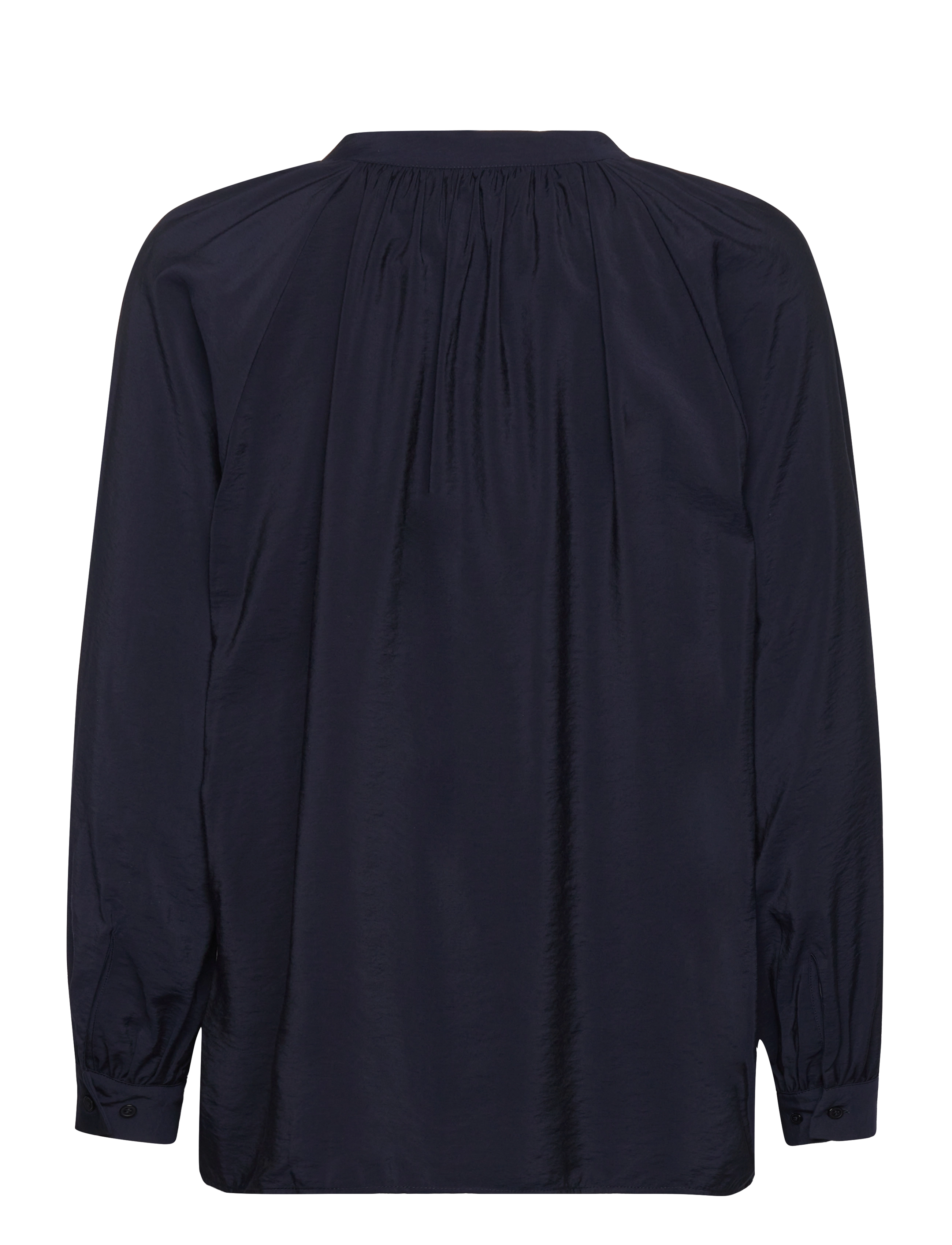 Gant - D1. STAND COLLAR BLOUSE - langærmede bluser - evening blue - 2