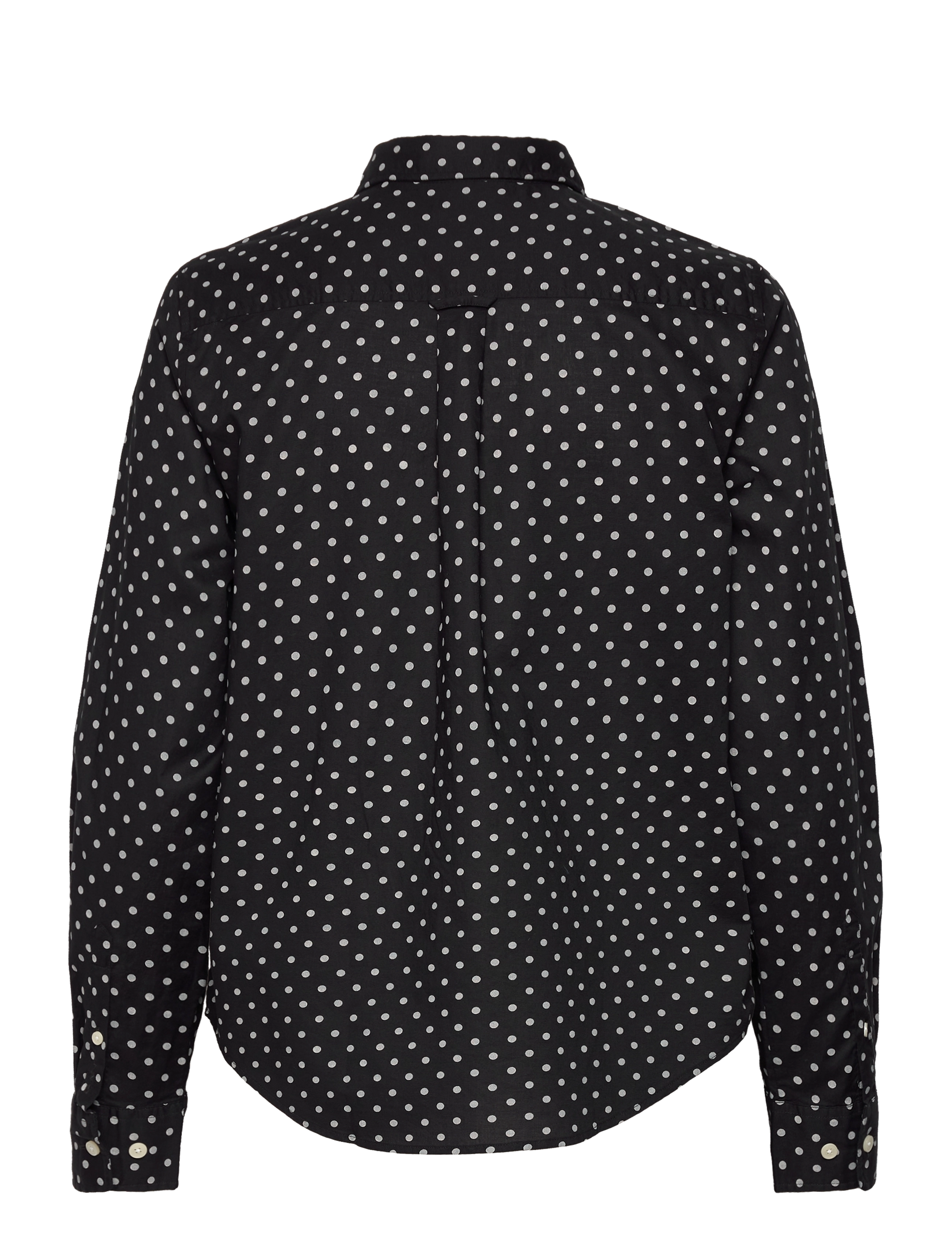 GANT - D1. REG DOT COTTON VOILE SHIRT - ebony black - 1